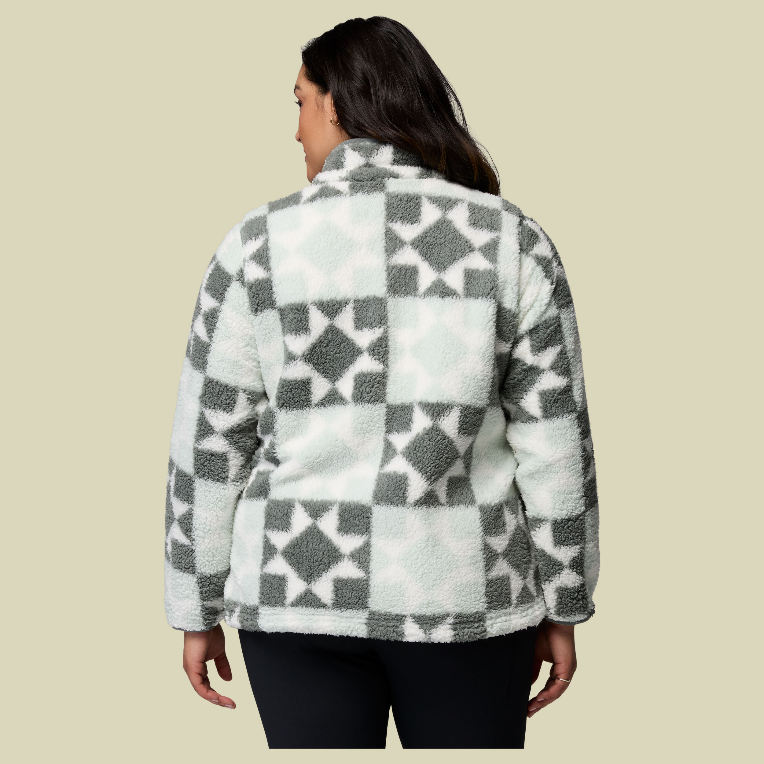 West Bend Print Full Zip II Women XS grün - tea light, cozy quilt