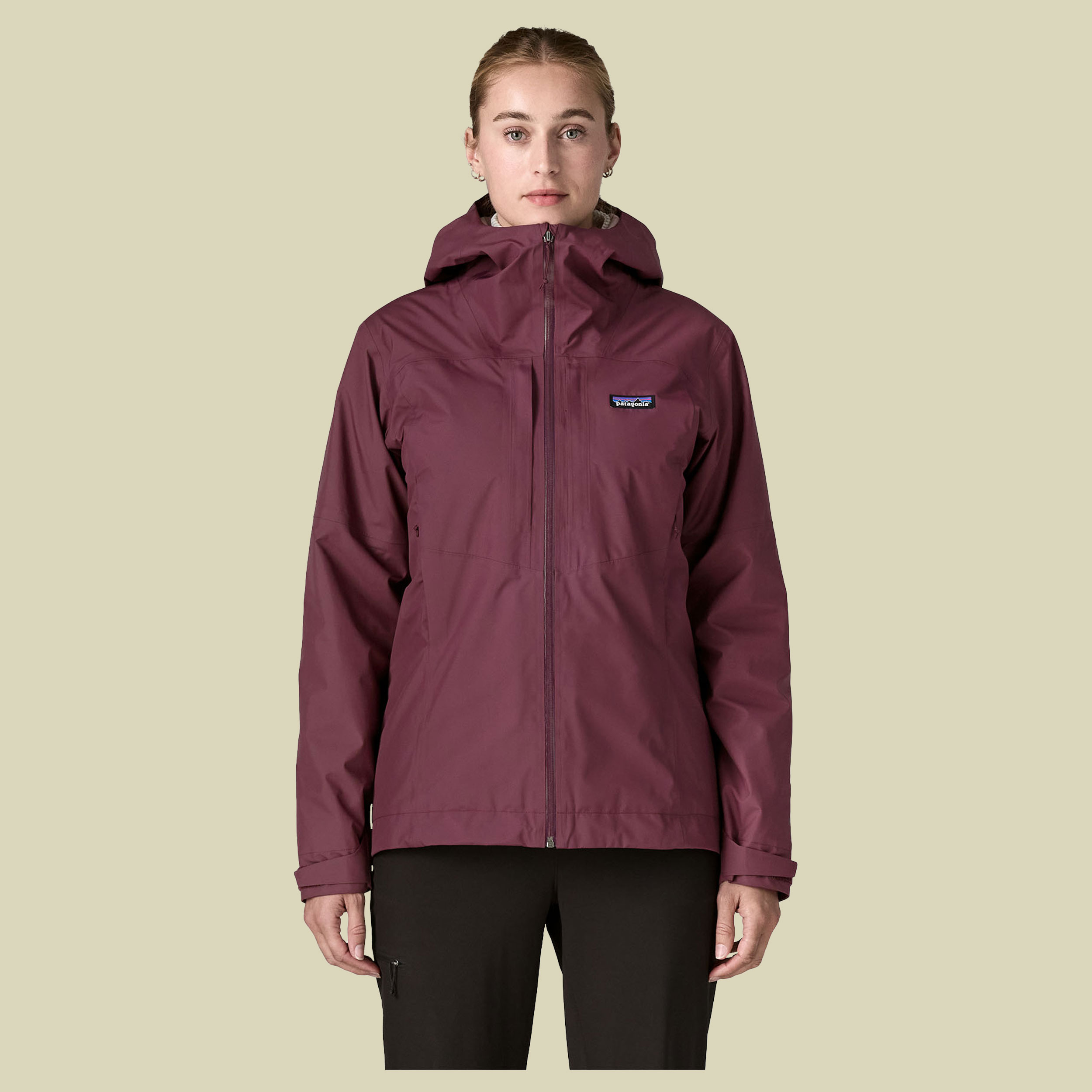 Insulated Boulder Fork Rain Jacket Women L rot - berry fig