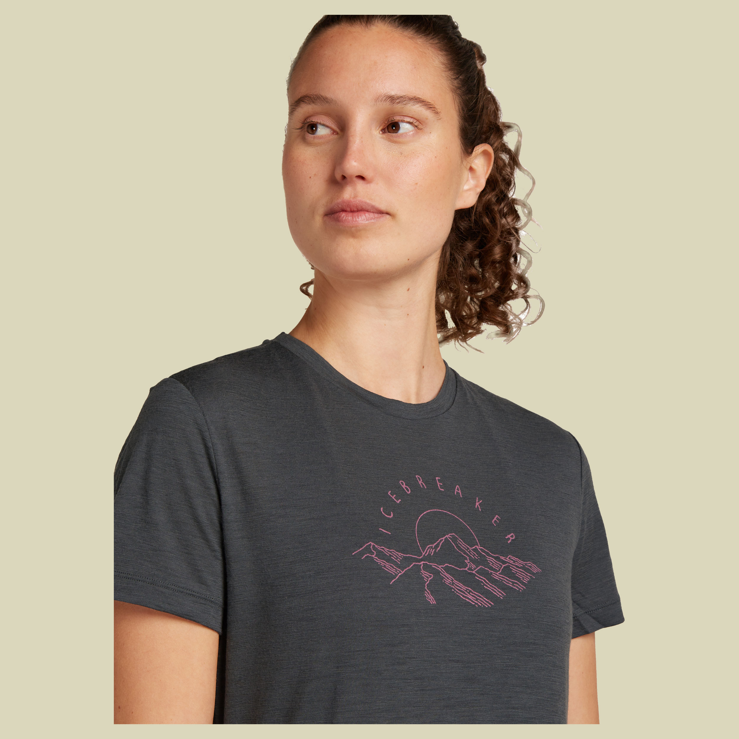 Merino 150 Tech Lite III SS Tee Sunrise Summit Women S grün - obsidian