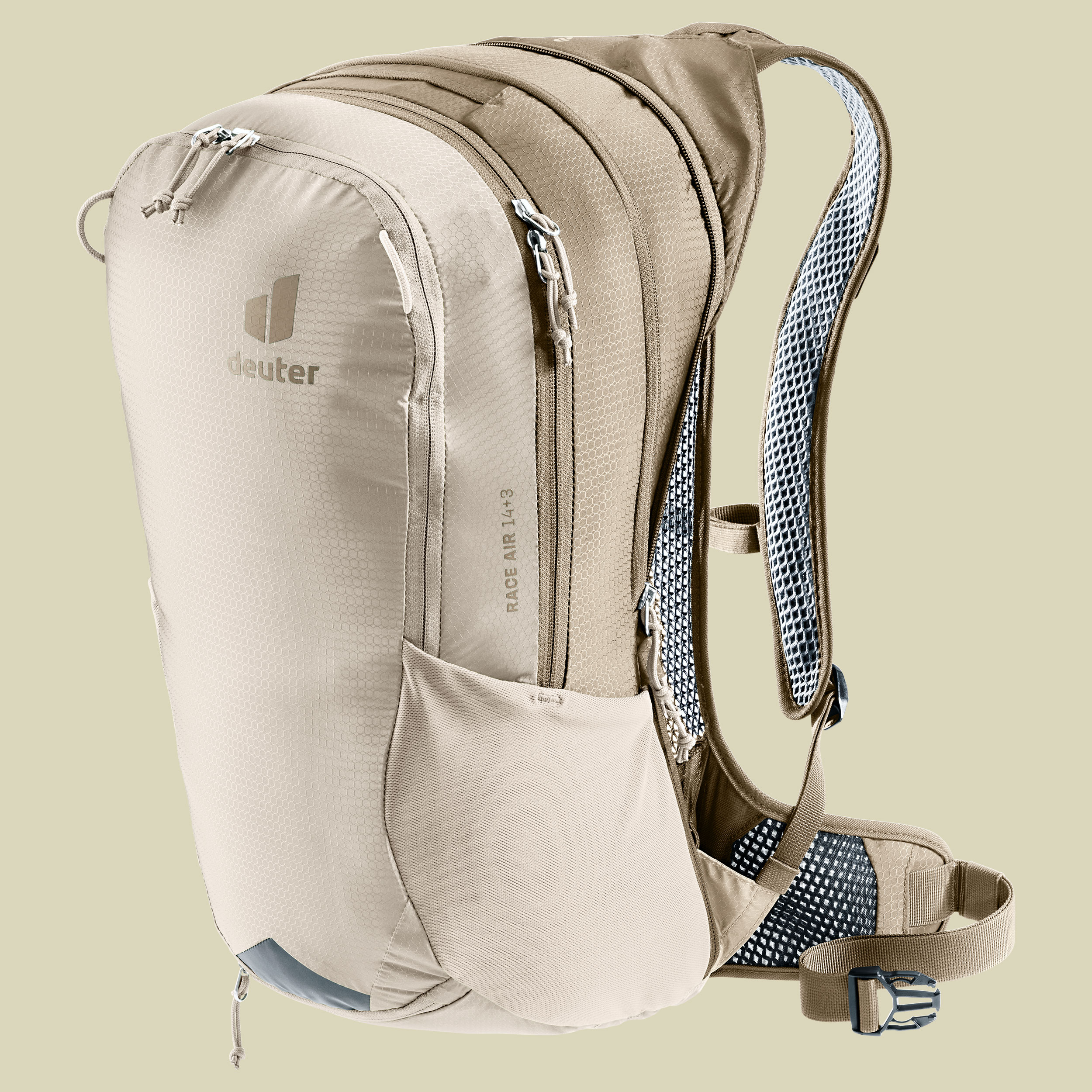 Race Air 14+3 beige 14 L + 3 L - alu-greystone