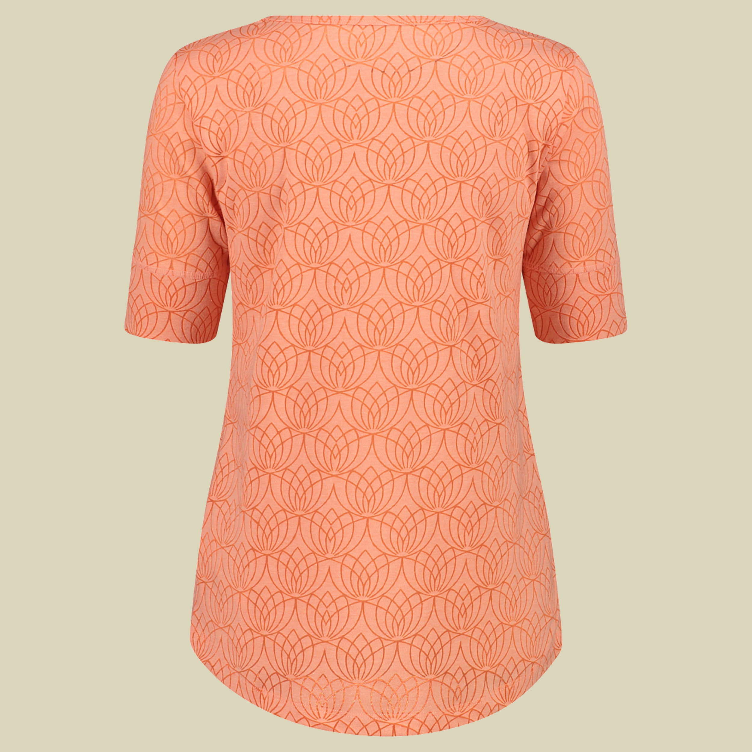 Woman T-Shirt Burnout Jersey 35N6116 36 orange - tangeri
