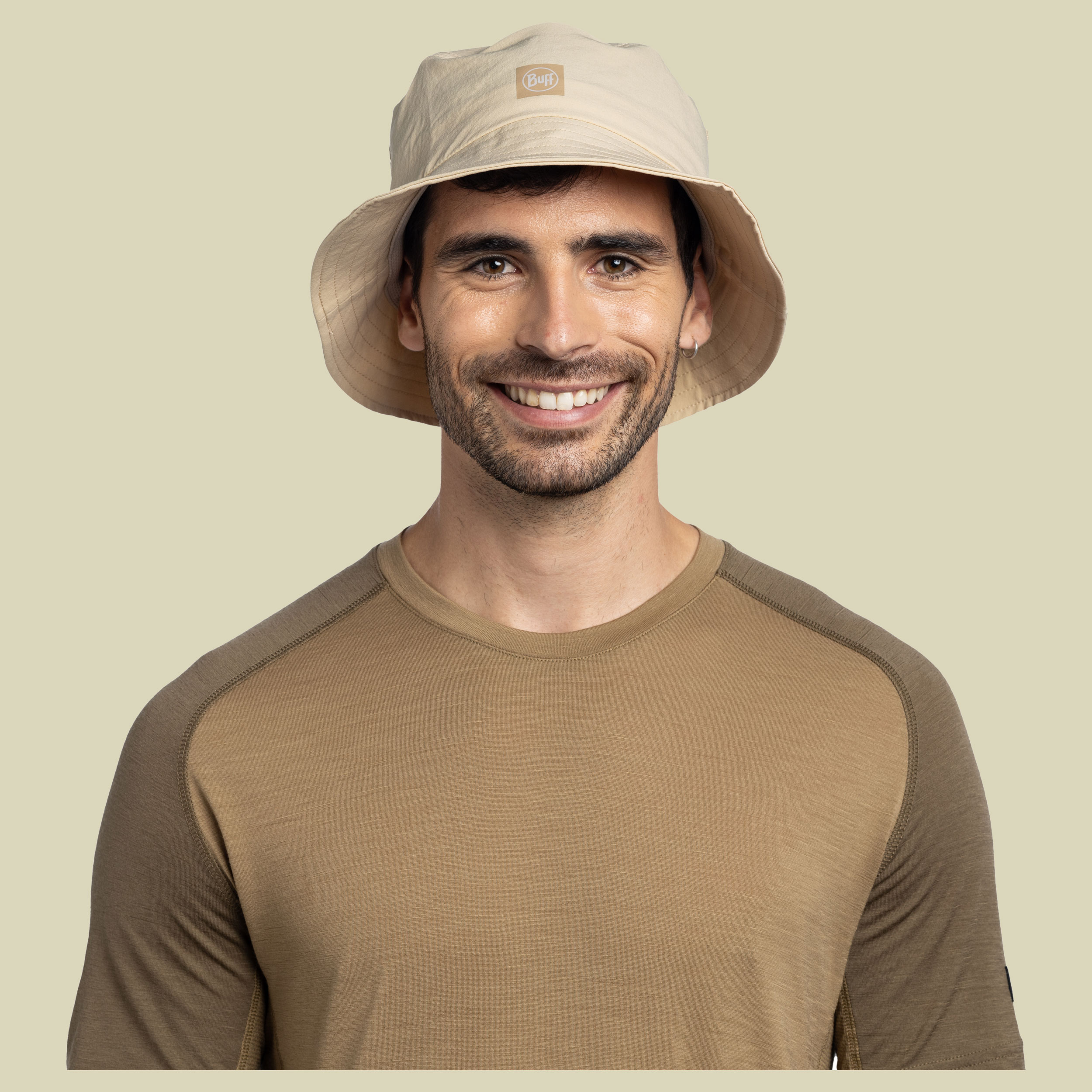 Adventure Bucket Hat S/M beige - solid sand