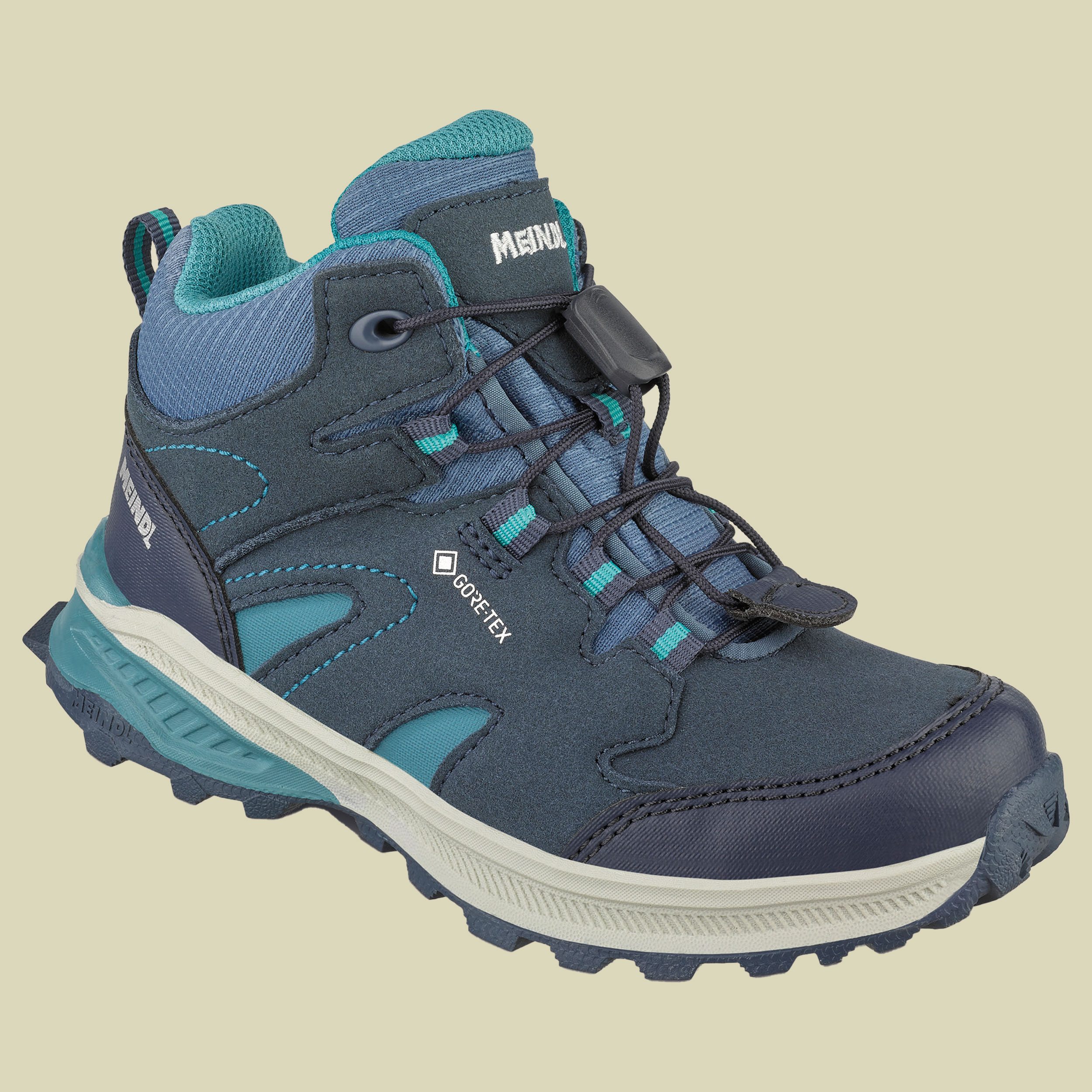 Kivo Junior Mid GTX 31 jeans/tuerkis