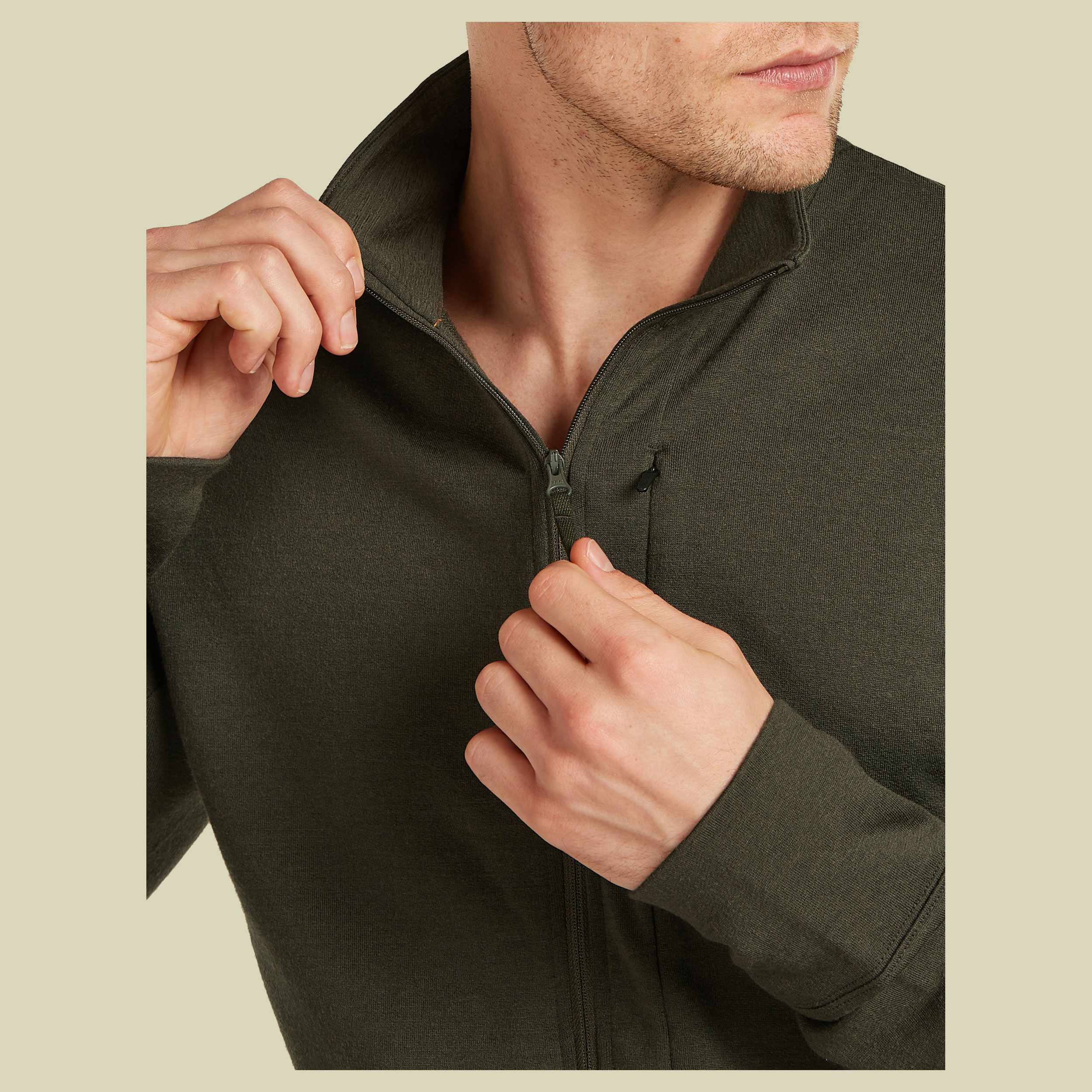 Merino 260 Quantum IV LS Zip Men XXL grün - dark loden