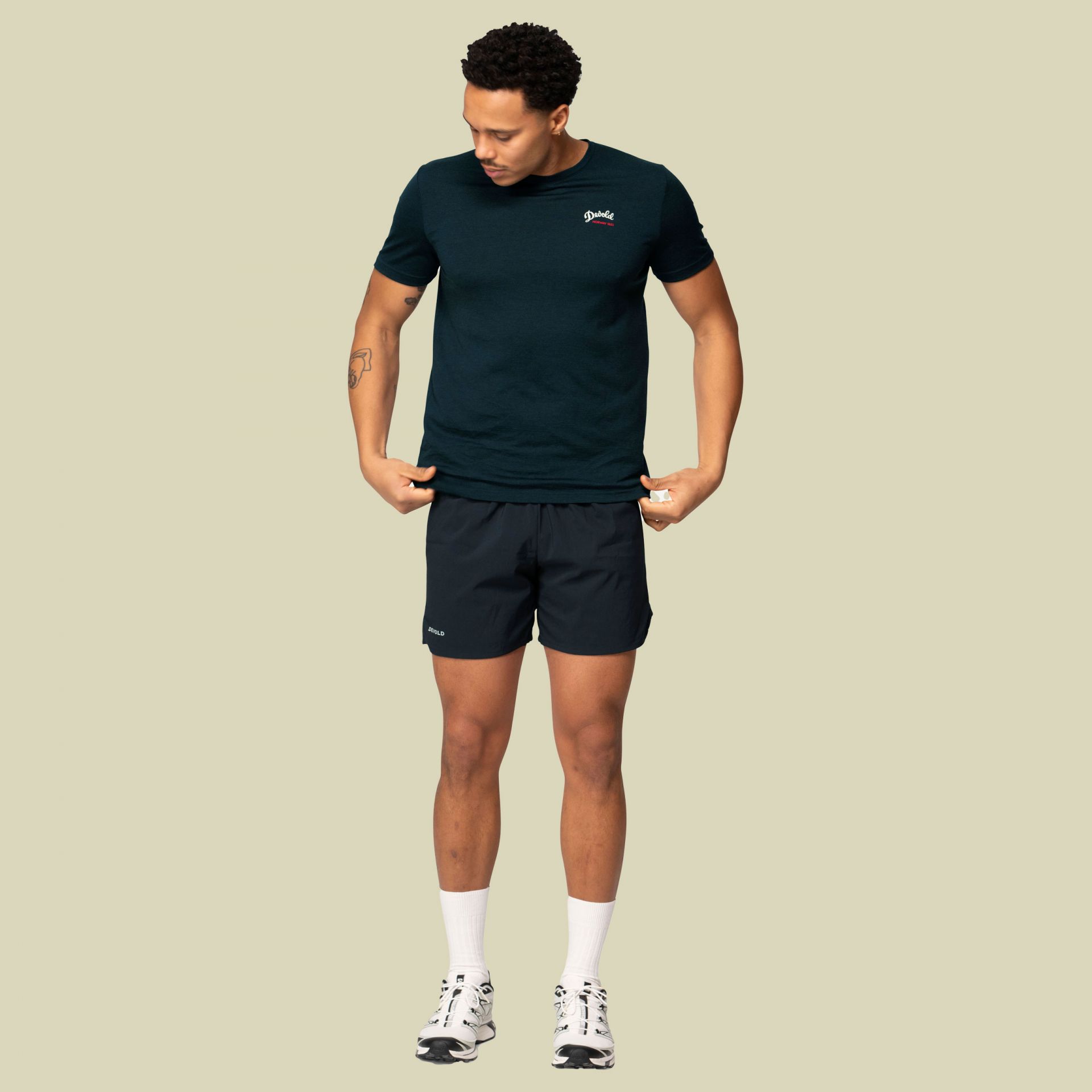 Classic Script Tee Man M schwarz - ink