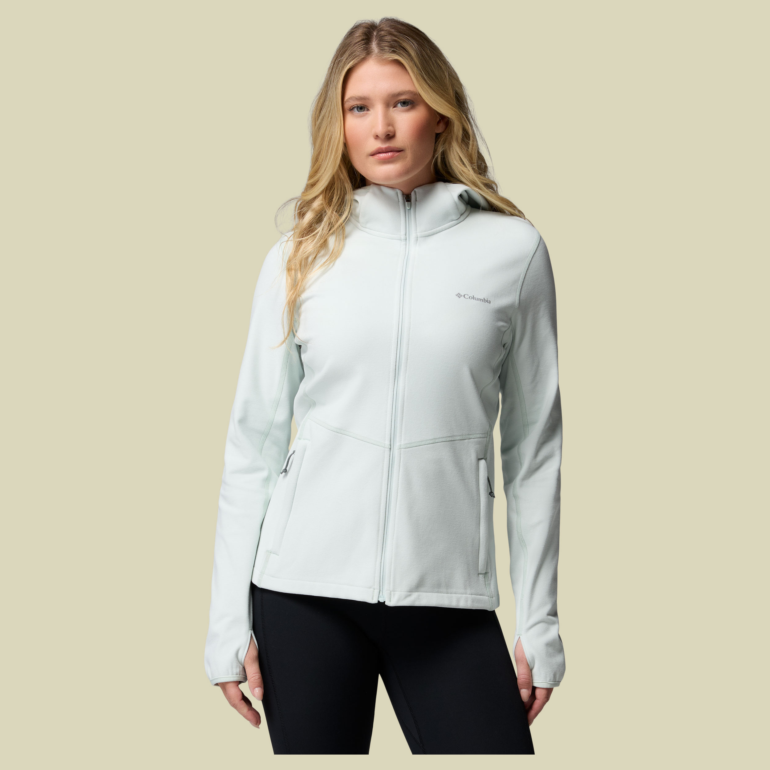Star Valley Hooded Full Zip Women L grün - tea light