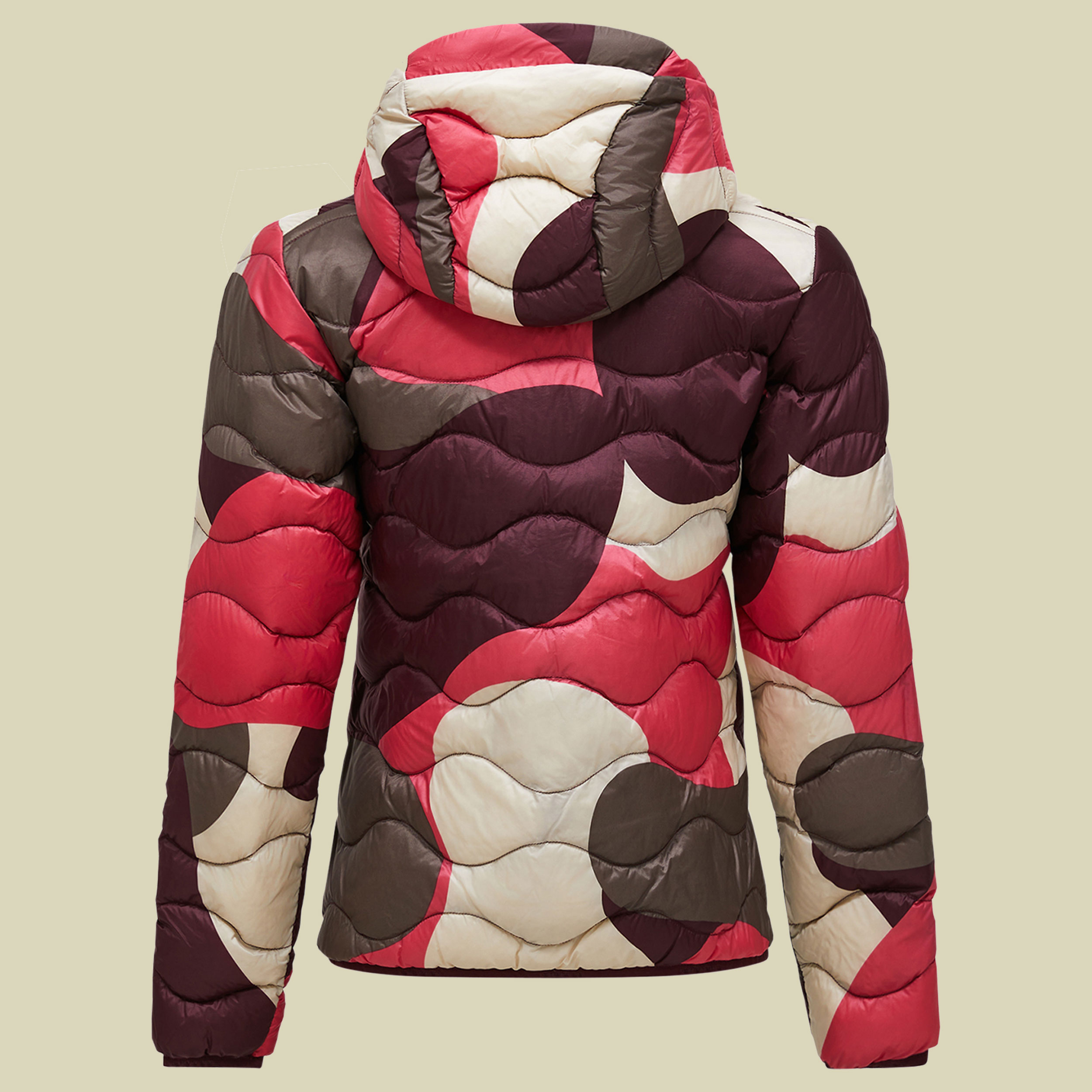 AOP Helium Down Hood Jacket Women L mehrfarbig - snowbank
