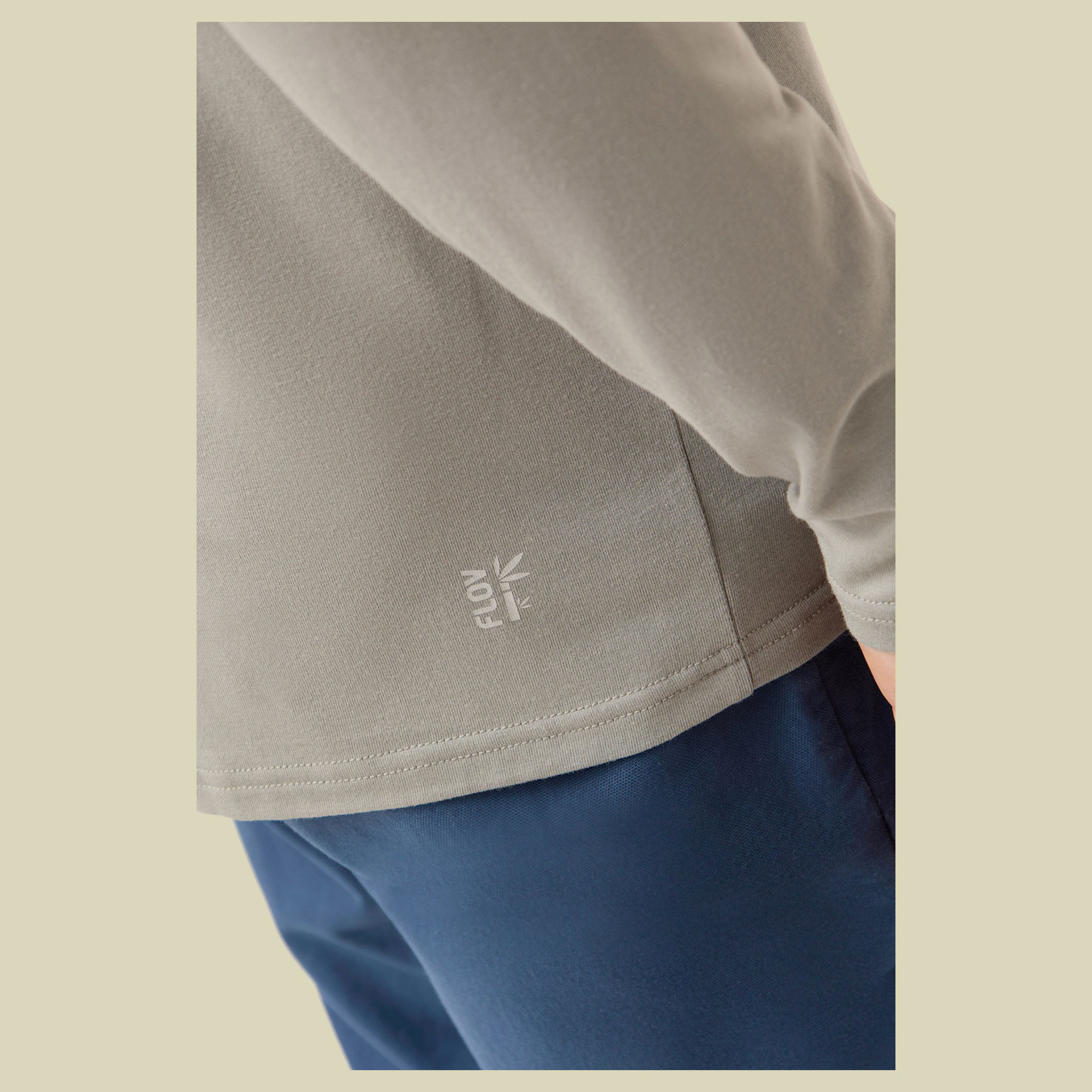 Perris Longsleeve Bamboo Man XXL grau - light grey