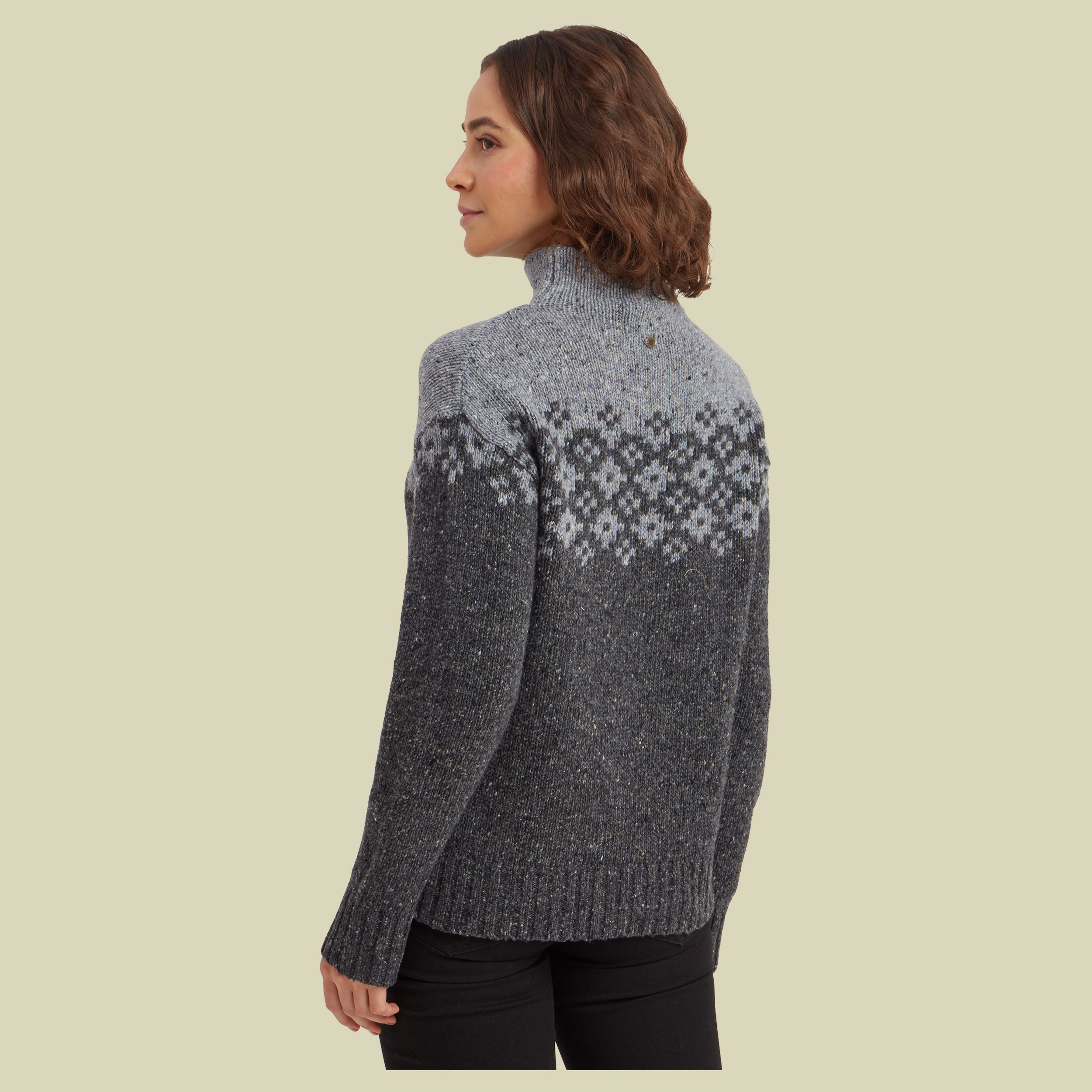 Mandari Mock Neck Sweater Women XS grau - Farbe charcoal