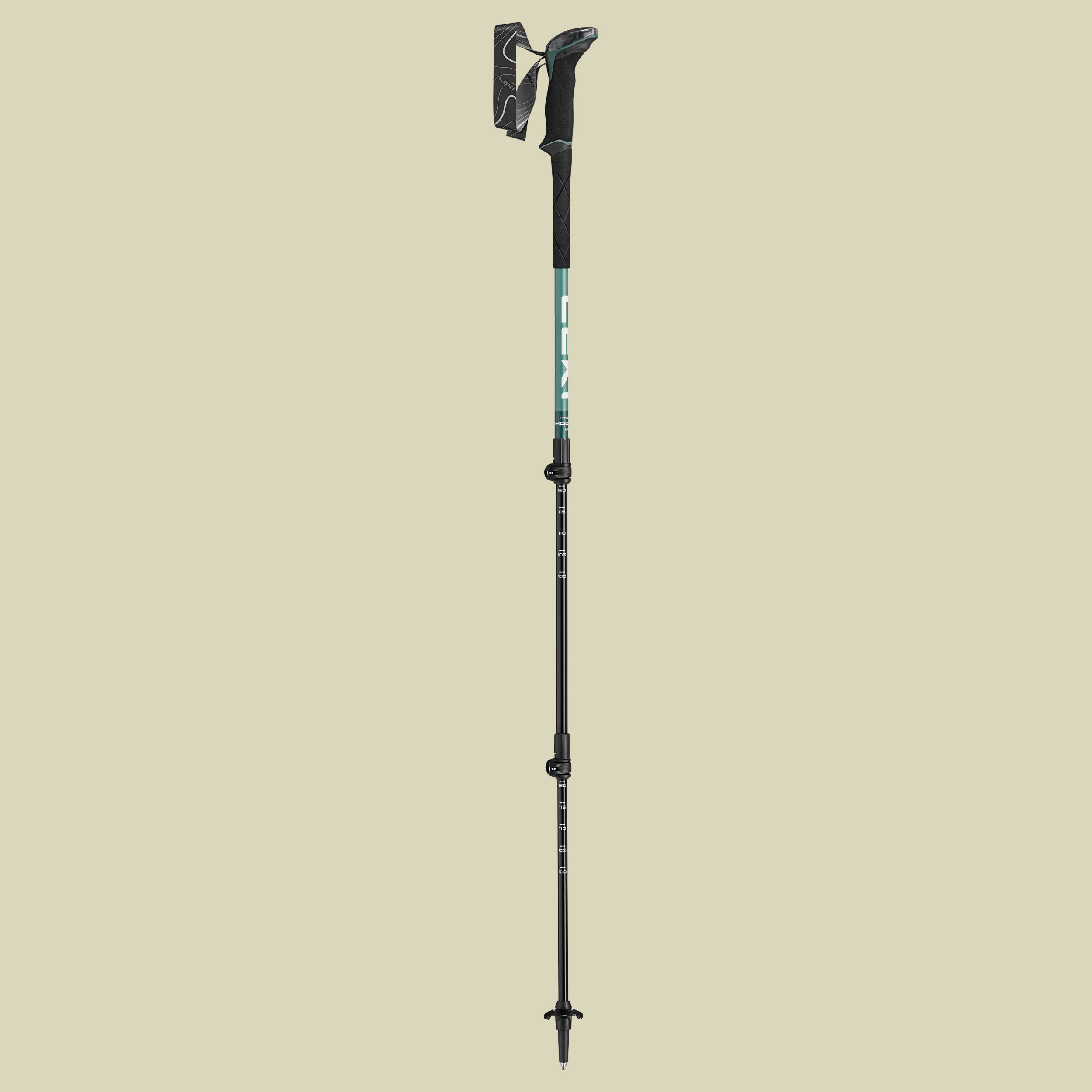 Makalu Lite 100 - 135 cm malachite green-dark malachite green-white