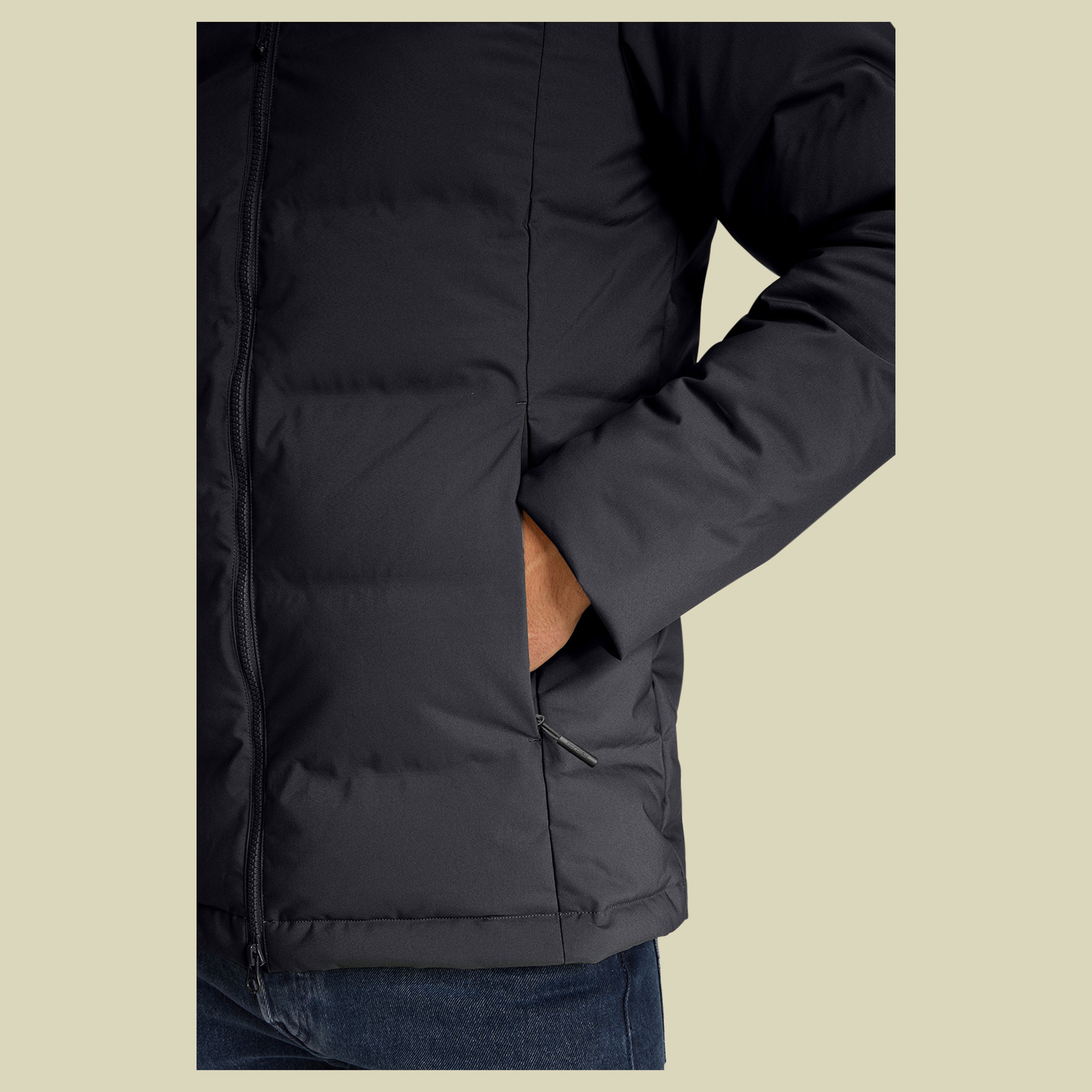 Akkarvik Bonded Down Jacket Men schwarz1 XL - cavier black