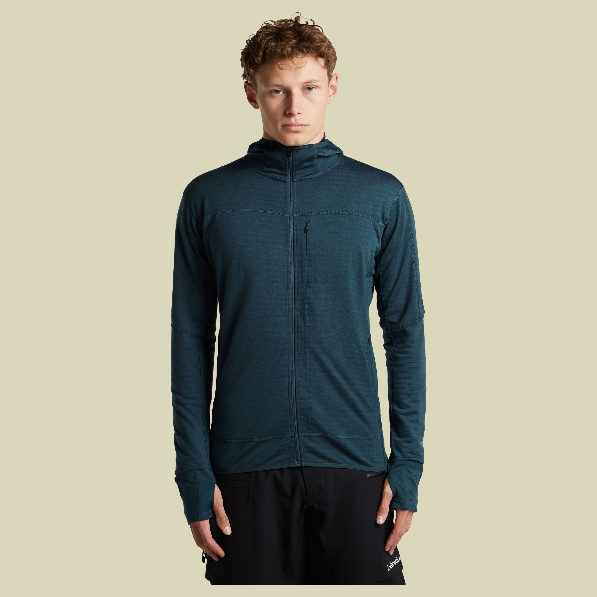 Merino 300 Realfleece Descender LS Zip Hoodie Men XL blau - abyss