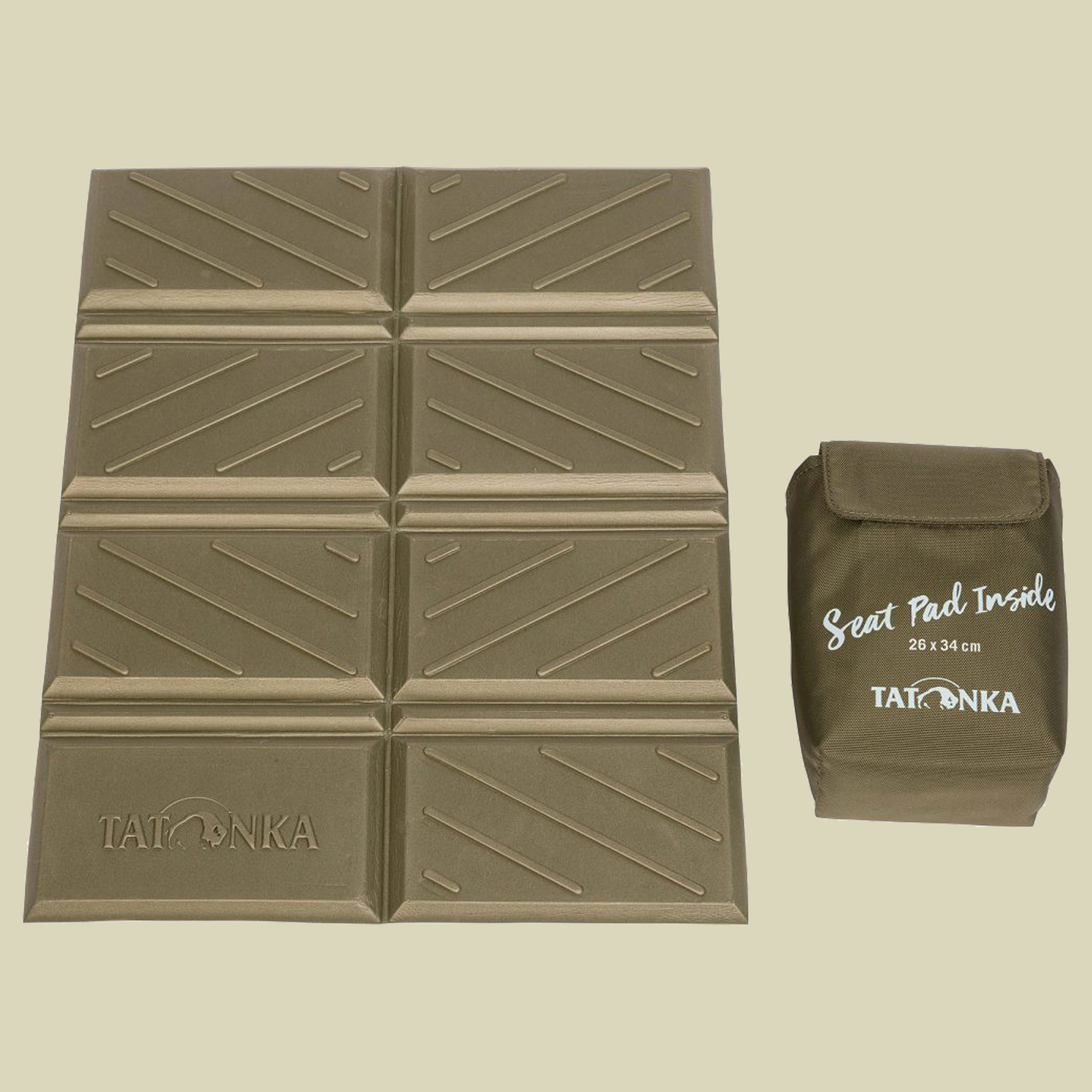 Foldable Seat Mat 26x34 Größe 26 x 34 cm Farbe olive