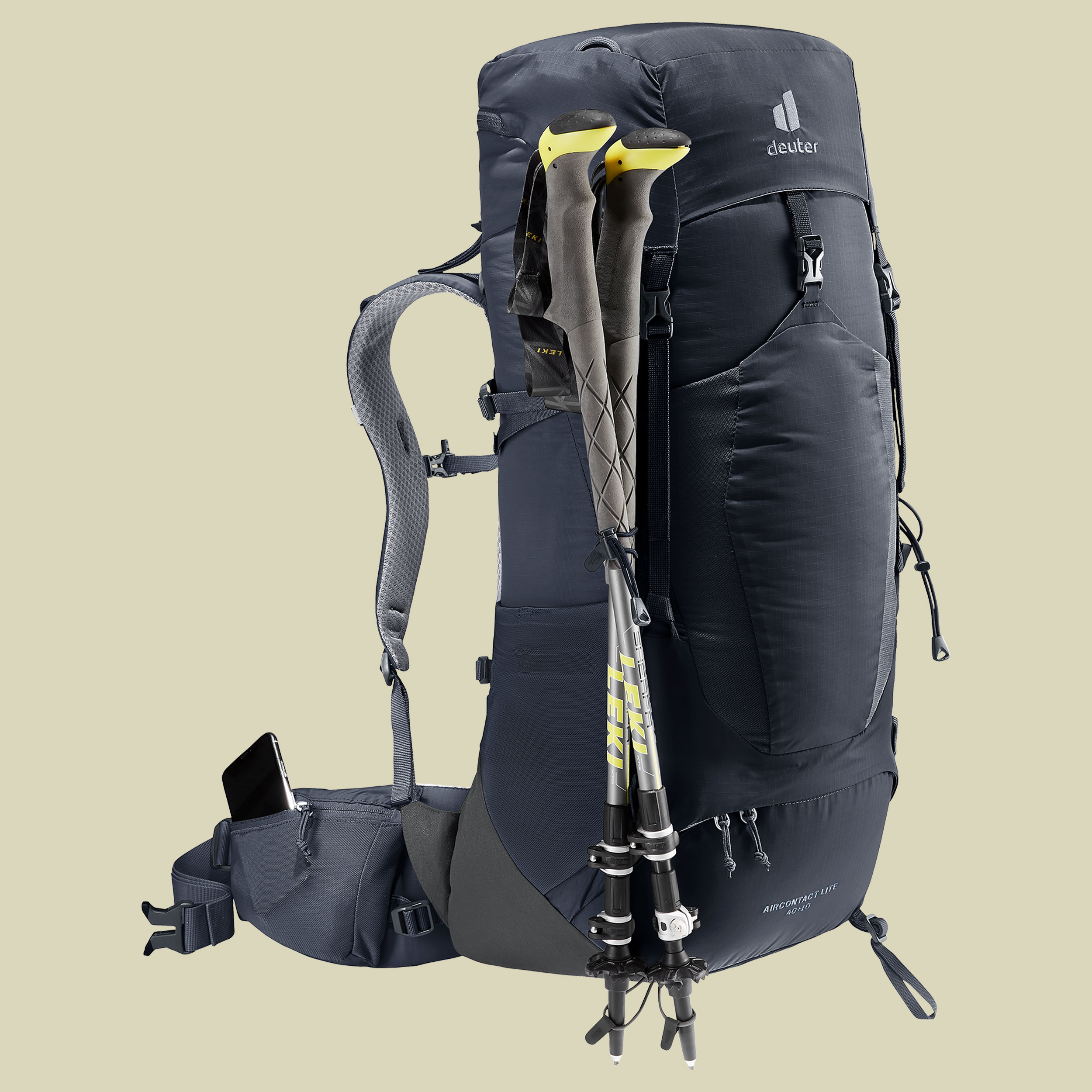 Aircontact Lite 40 + 10 schwarz 40 L + 10 L - black-graphite