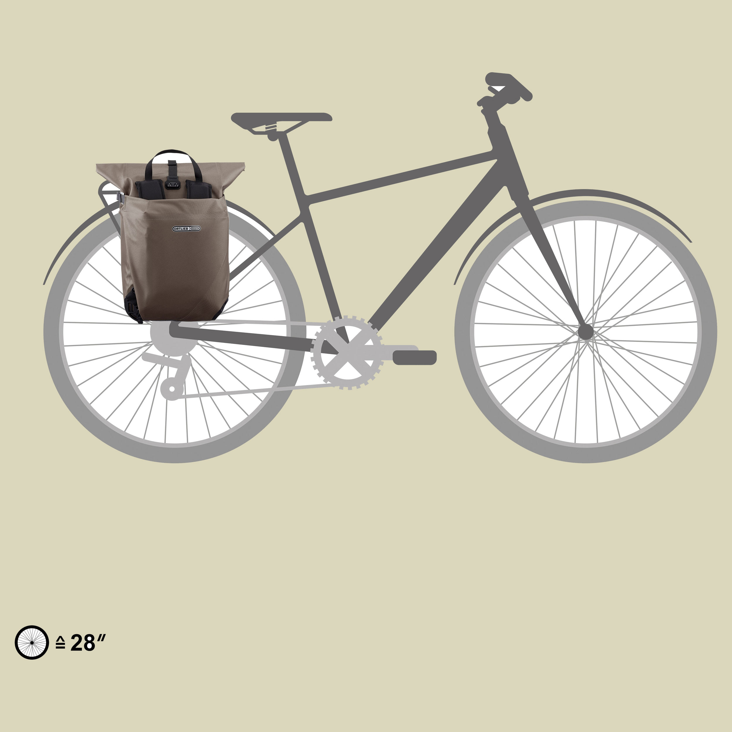 Vario PS QL 2.1 (Einzeltasche) beige 20 Farbe dark sand