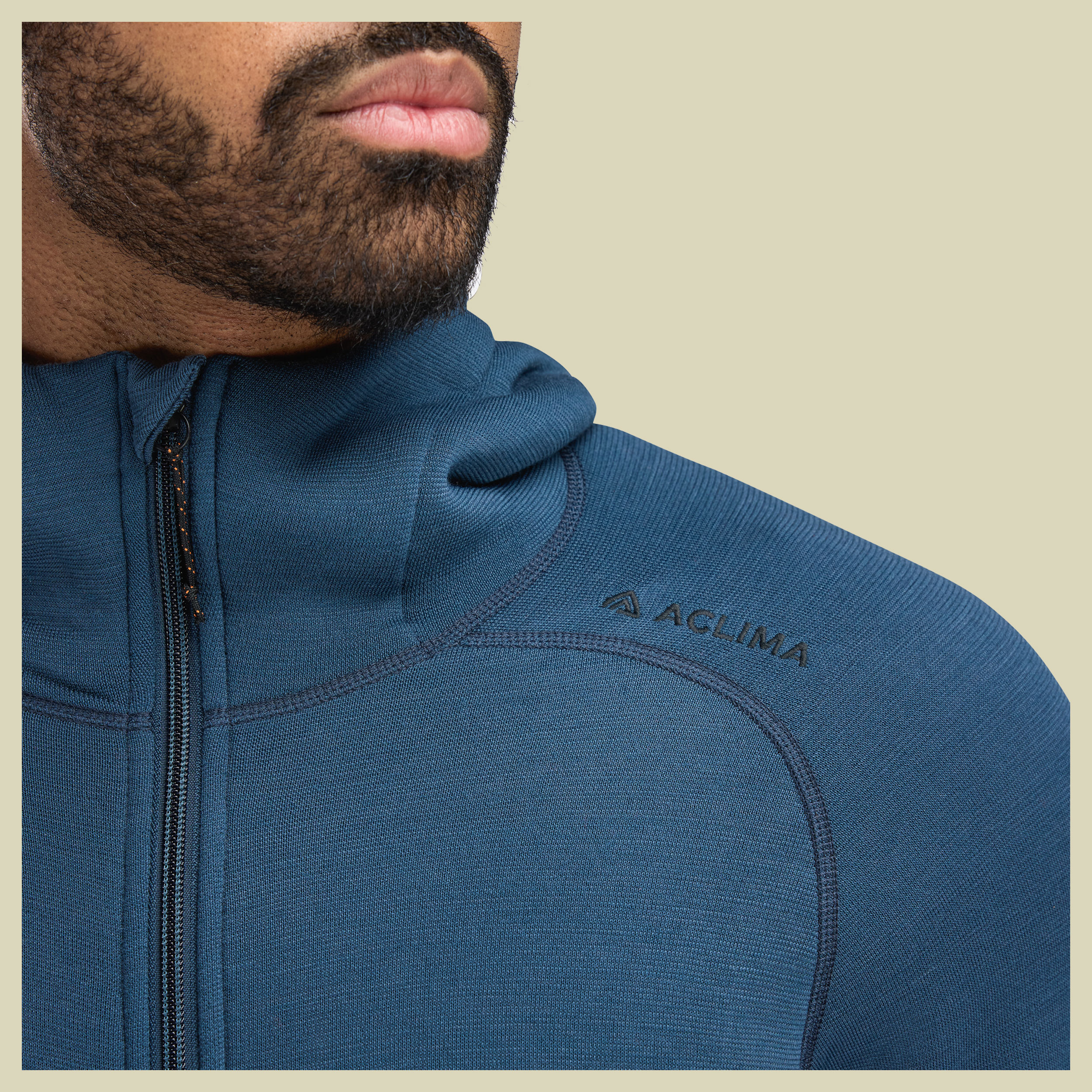 FleeceWool Hooded Jacket Men XXL Midnight Navy