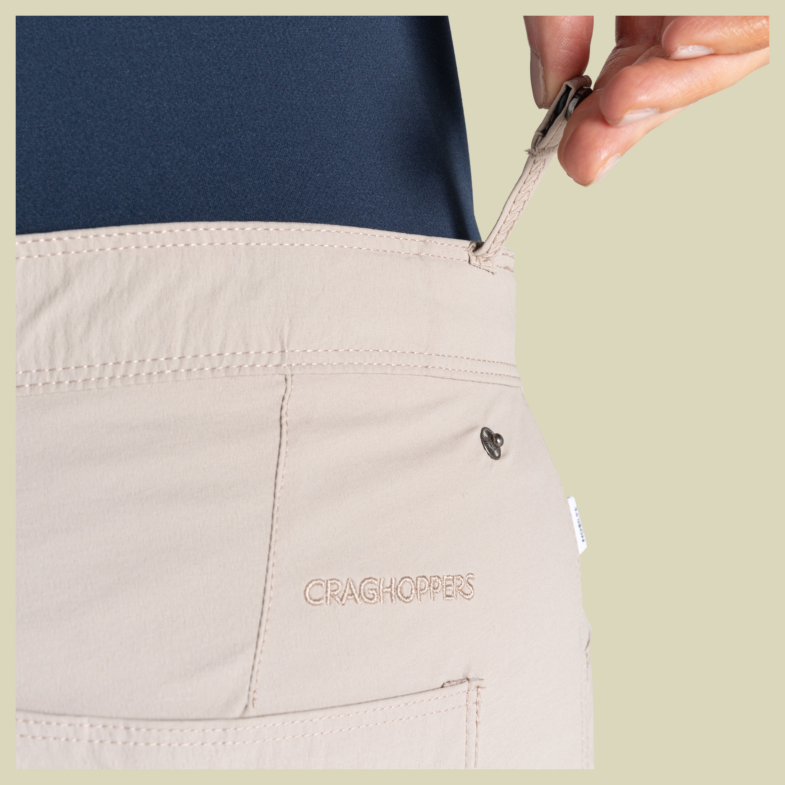 NosiLife Milla Trouser Women beige 42 short - soft mushroom (14S)