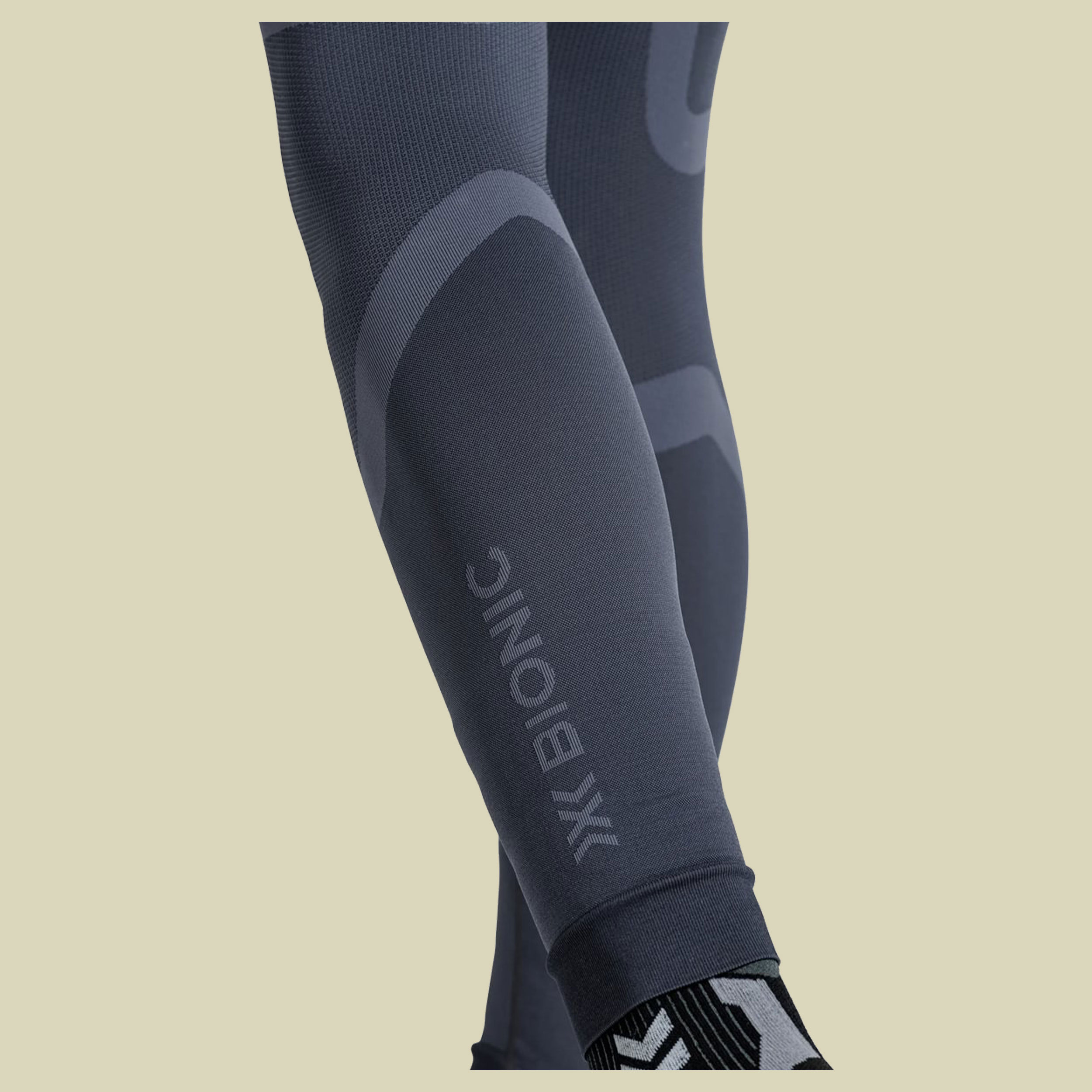 X-BIONIC X-Ential Long Tights Men XL grau - anthracite