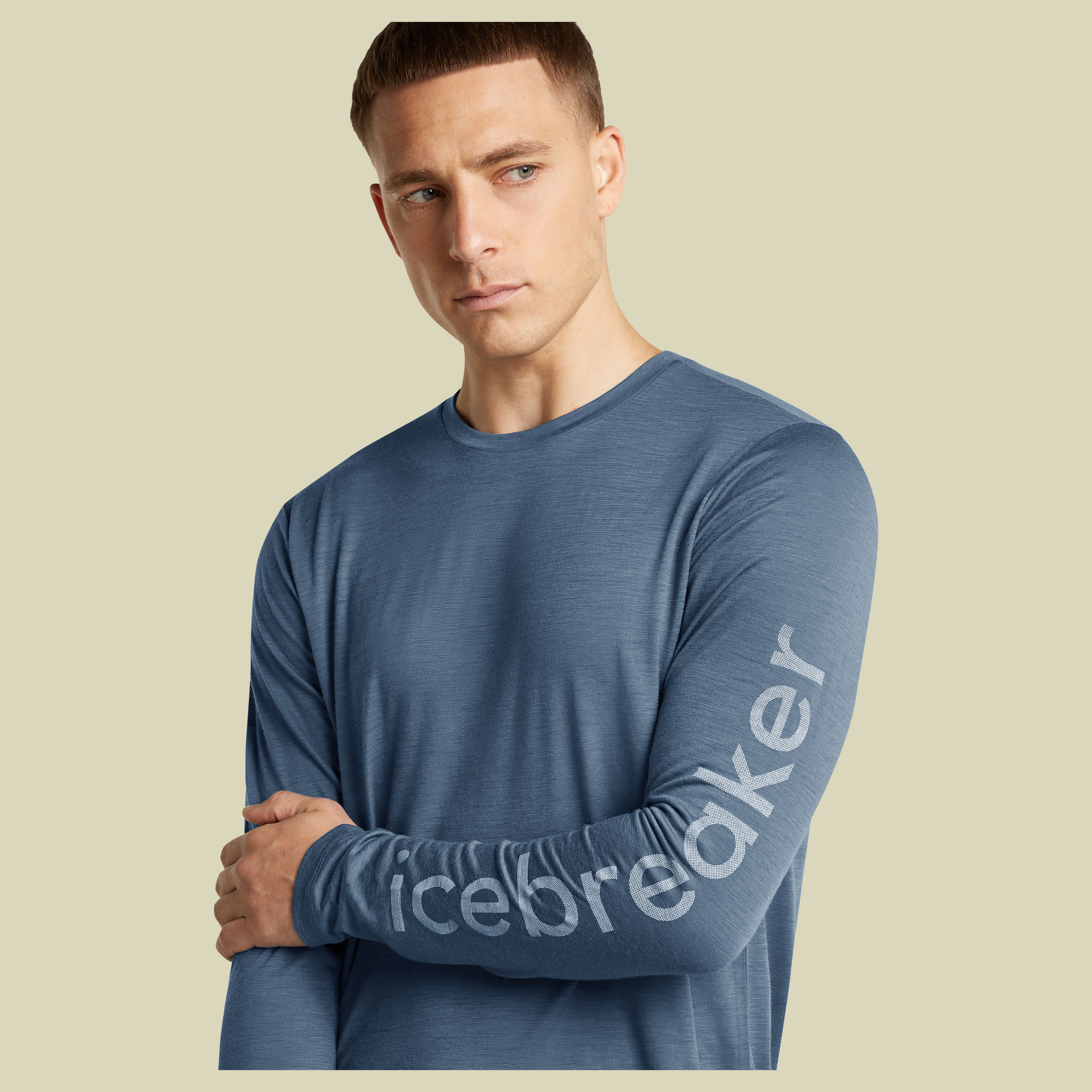 Merino 150 Tech Lite LS Tee IB Vertical Men XL blau - dawn