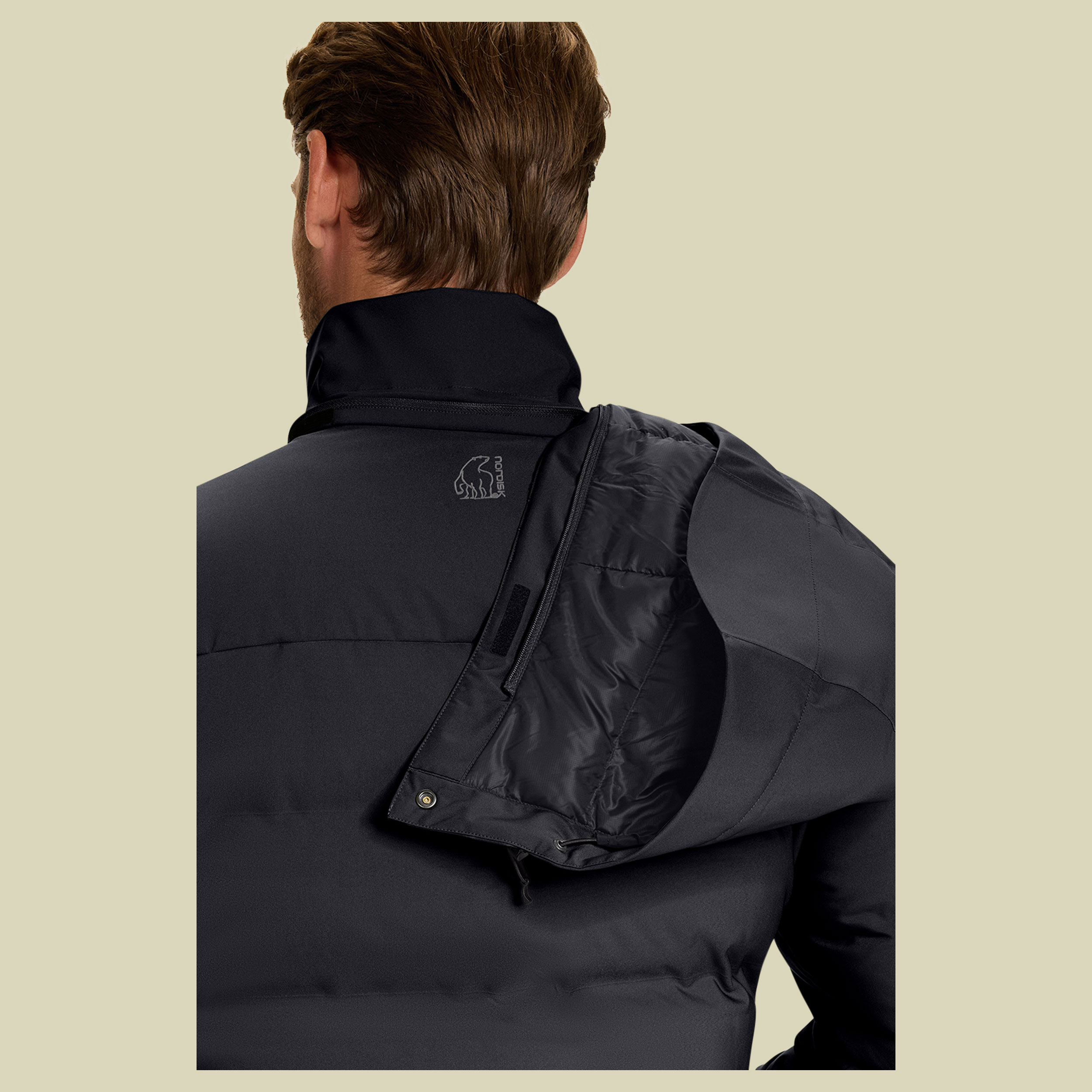 Akkarvik Bonded Down Jacket Men schwarz1 XL - cavier black