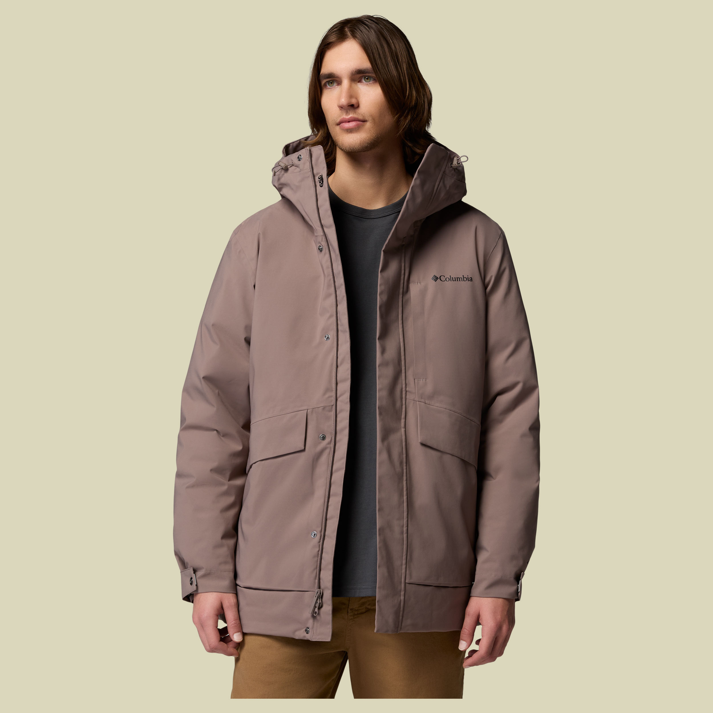 Street Heights Parka Men M braun- Farbe iron