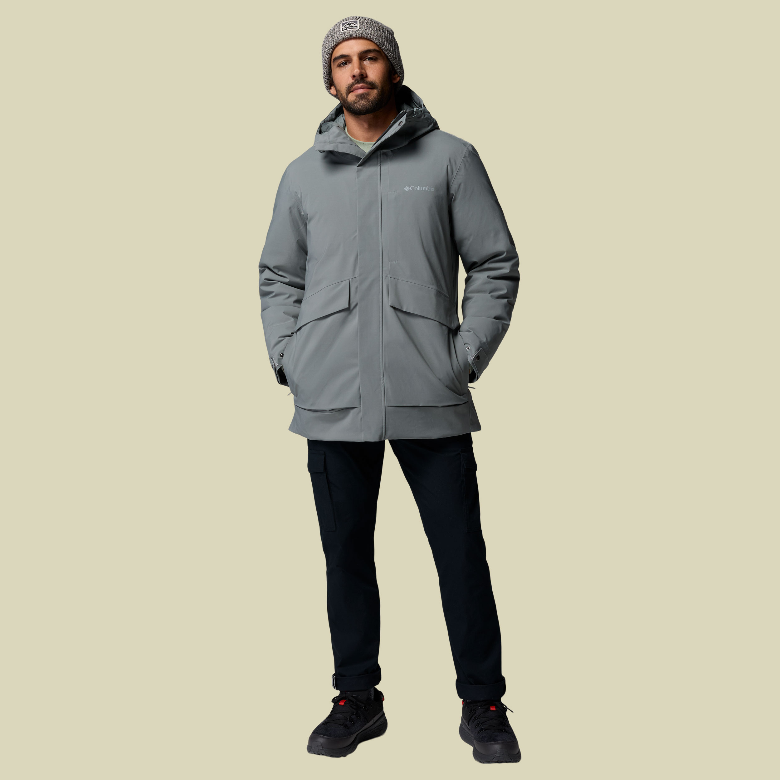 Street Heights Parka Men XL grau - sedona sage
