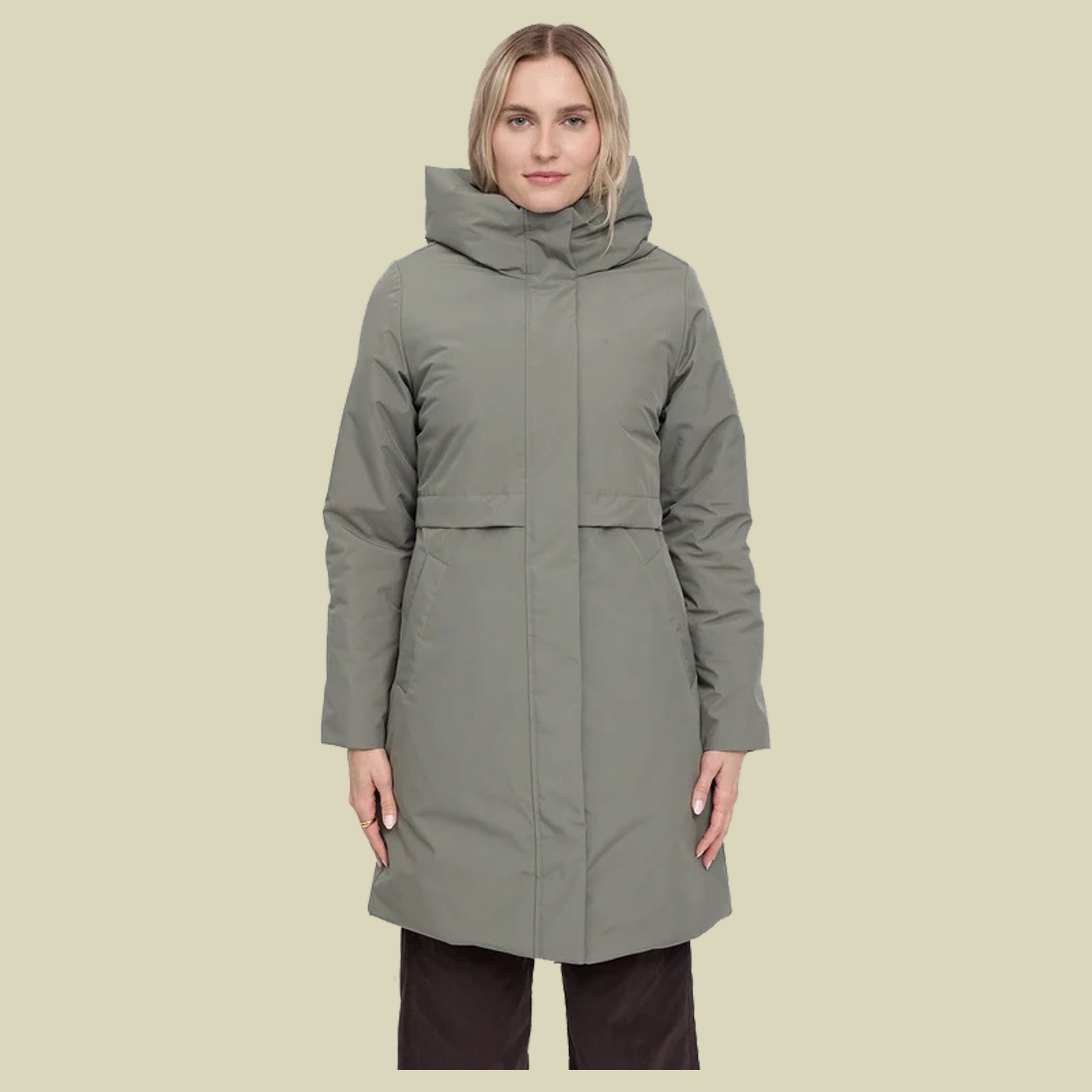 Basic Padded Parka Women L grün - light bottle