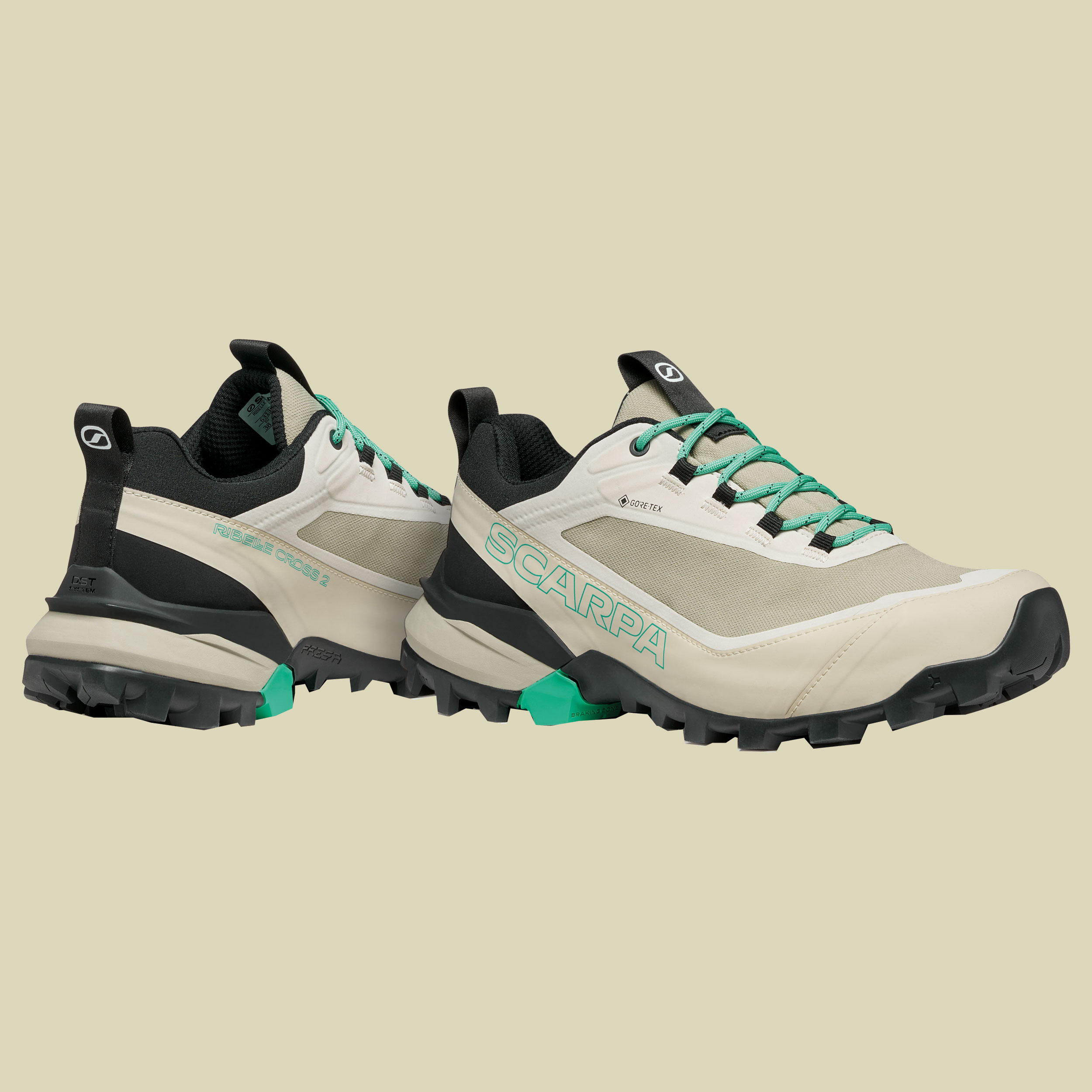 Ribelle Cross 2 GTX Women 38,5 beige - fog/aqua green