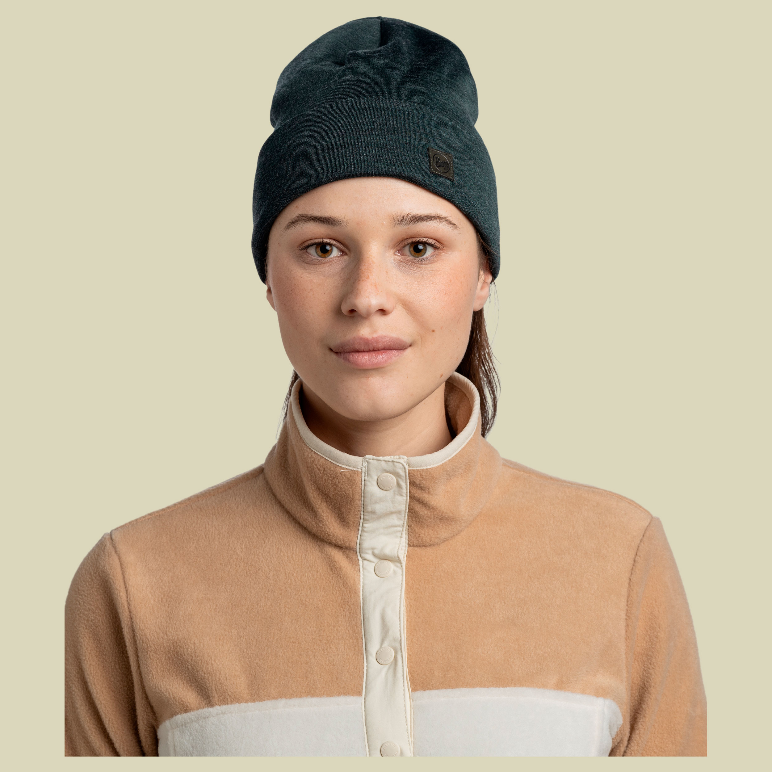 Heavyweight Merino Wool Hat grün - solid forest