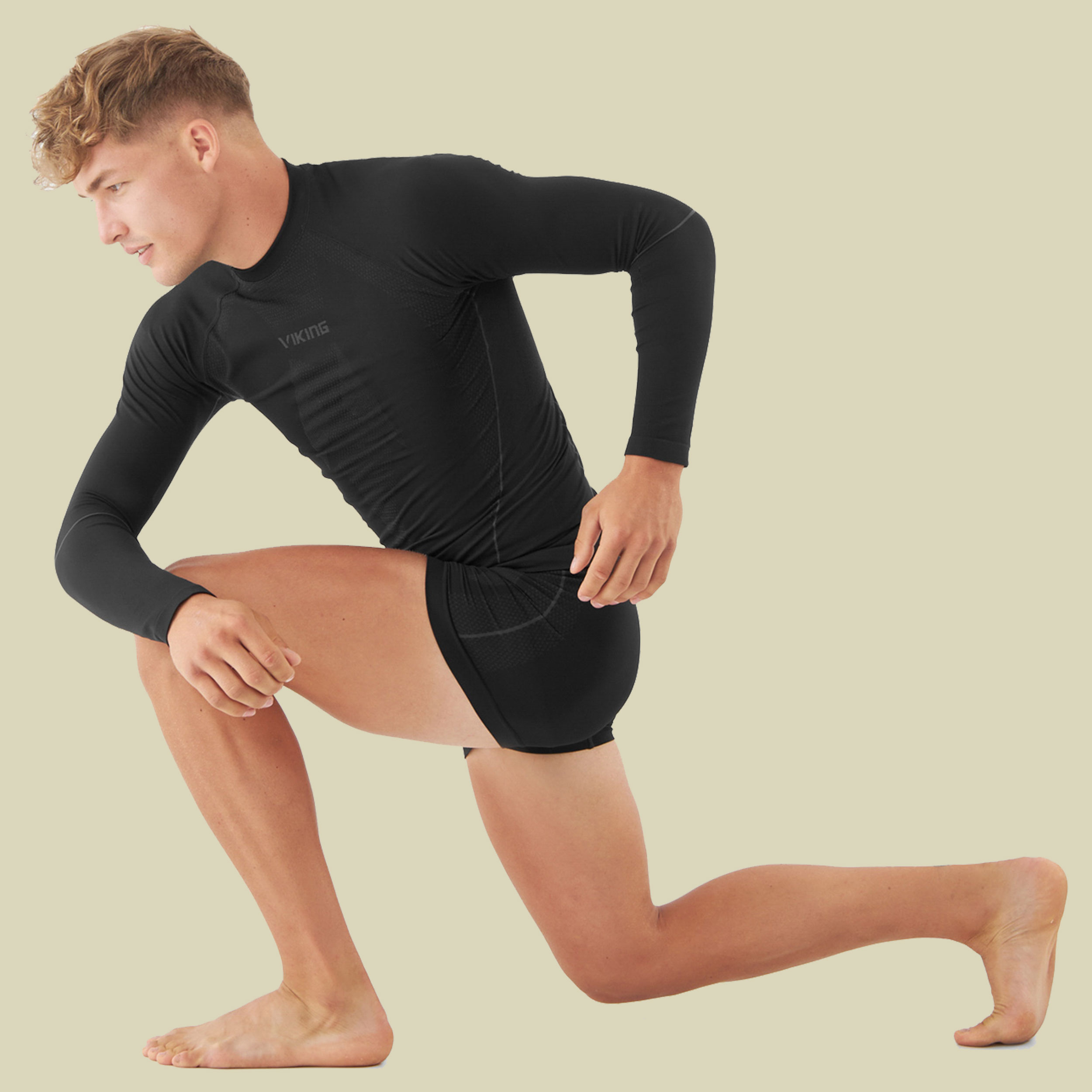 Base Layer Eiger Men Set M schwarz - black