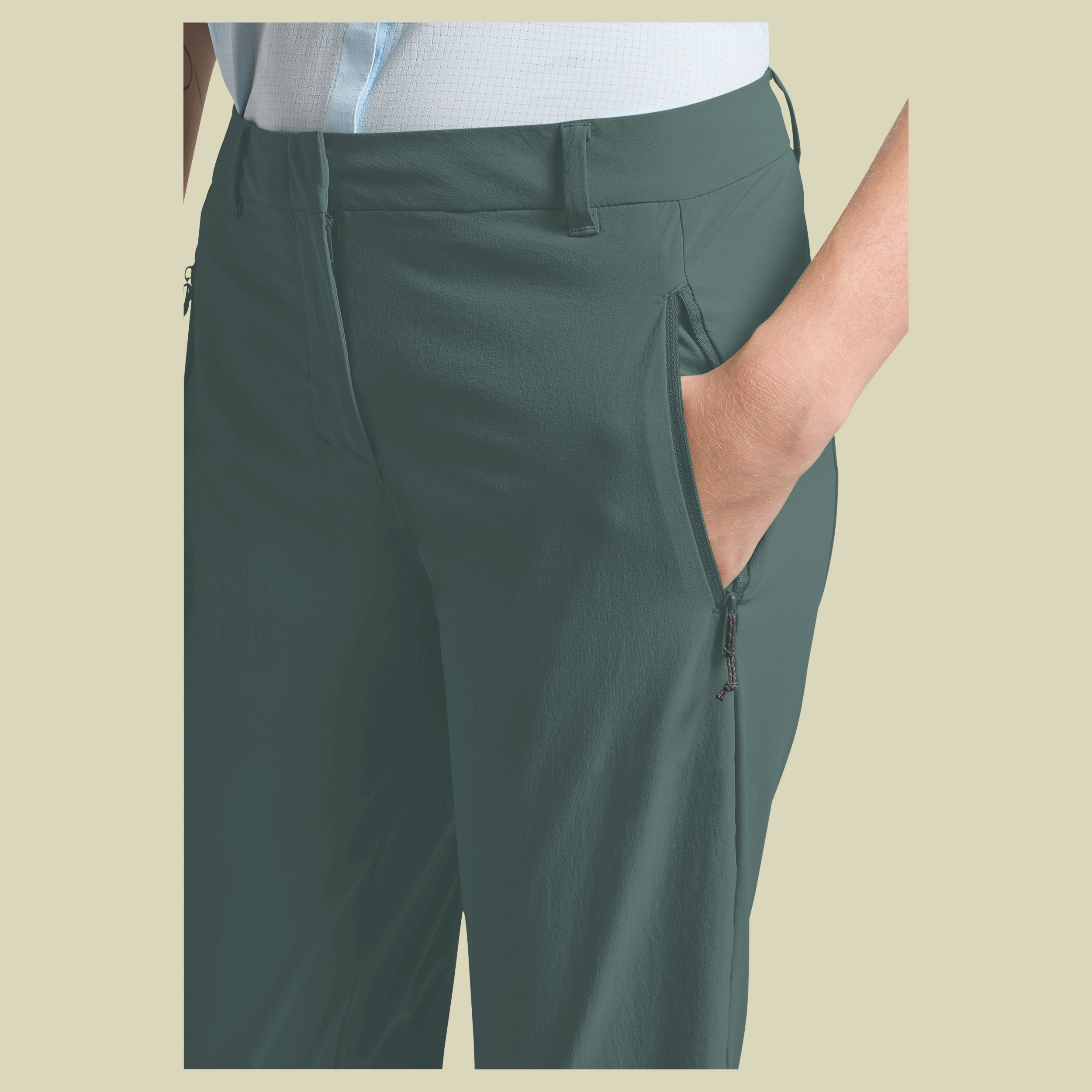 Hikeout Pants Women 44 grün2 - sago palm