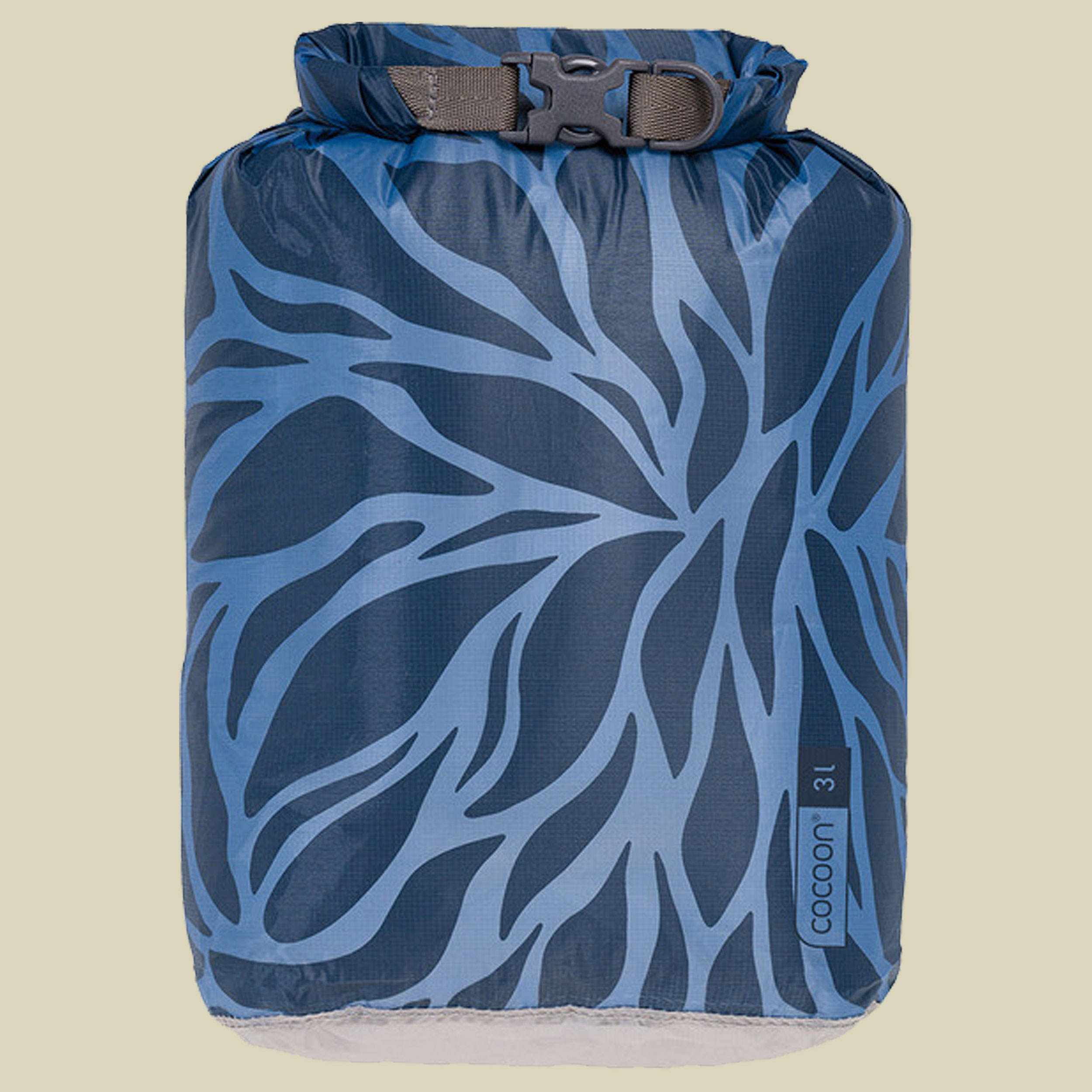 Drybag Hyperlight 3L blau - blue leaves