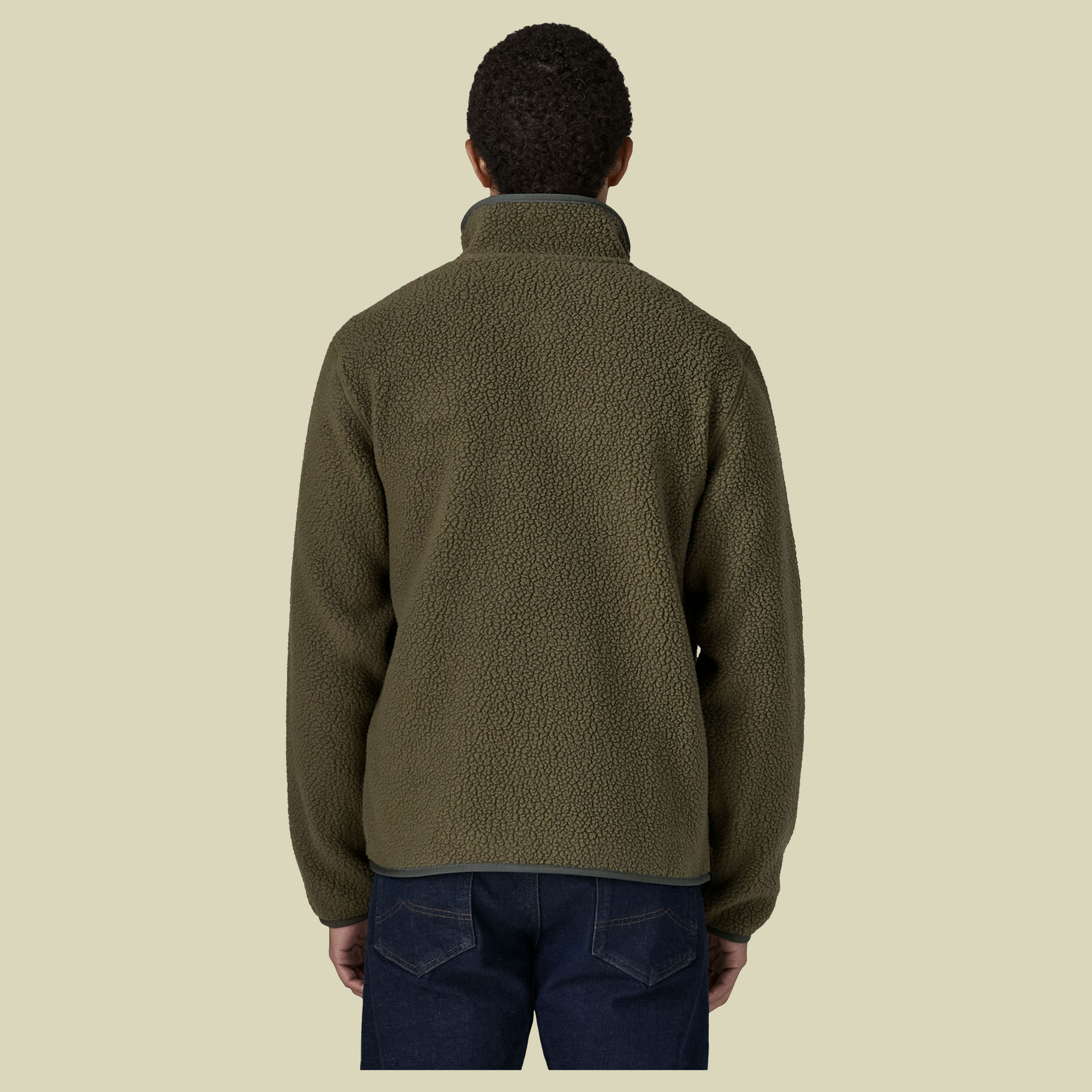 Retro Pile Jacket Men XL braun - basin green