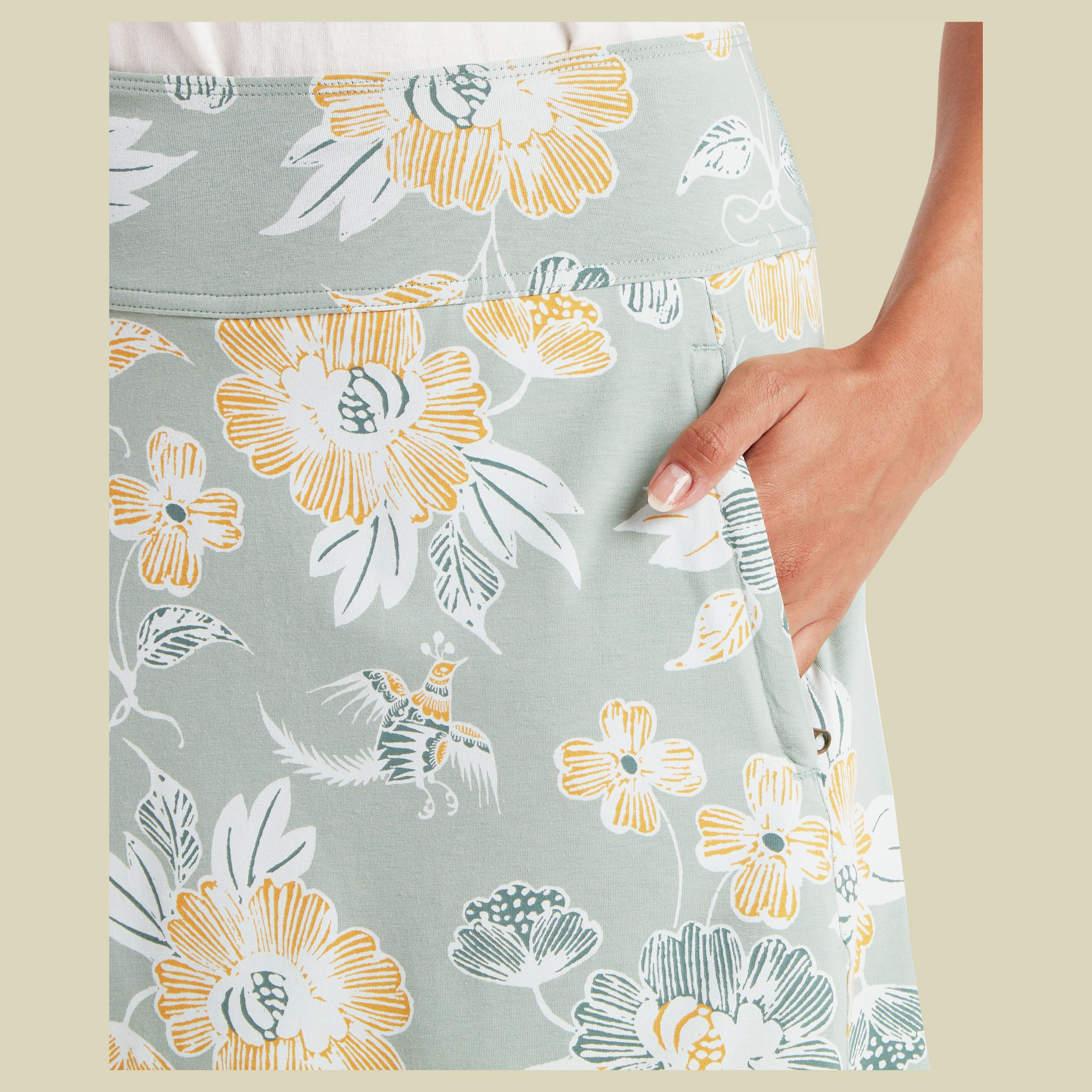 Neha Skort Women grün Blumen XS - Farbe celery floral