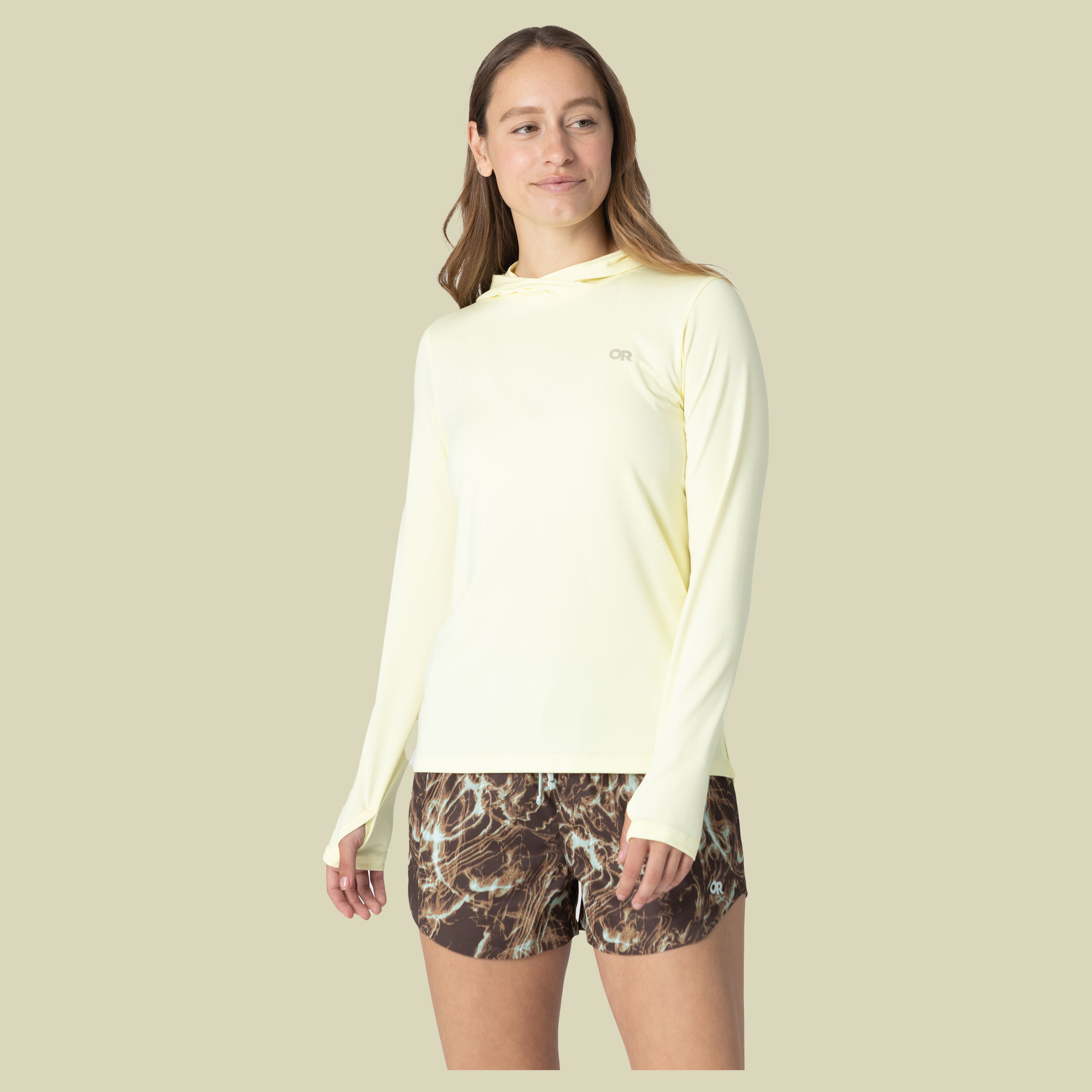 Women`s ActiveIce Spectrum Sun Hoodie XS gelb - sunlight