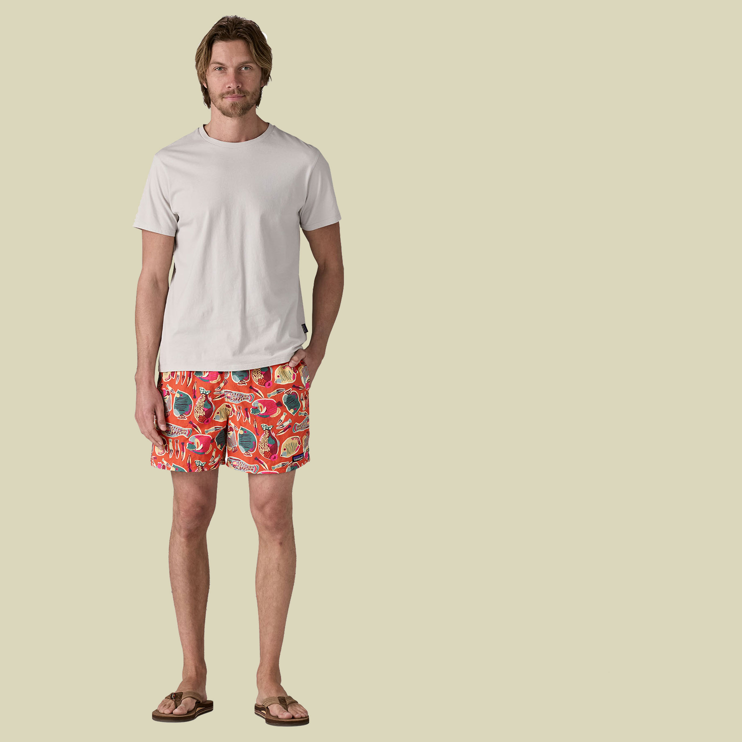 Baggies Shorts - 5 in. Men mehrfarbig 2 S - Farbe wrasse:polinator orange