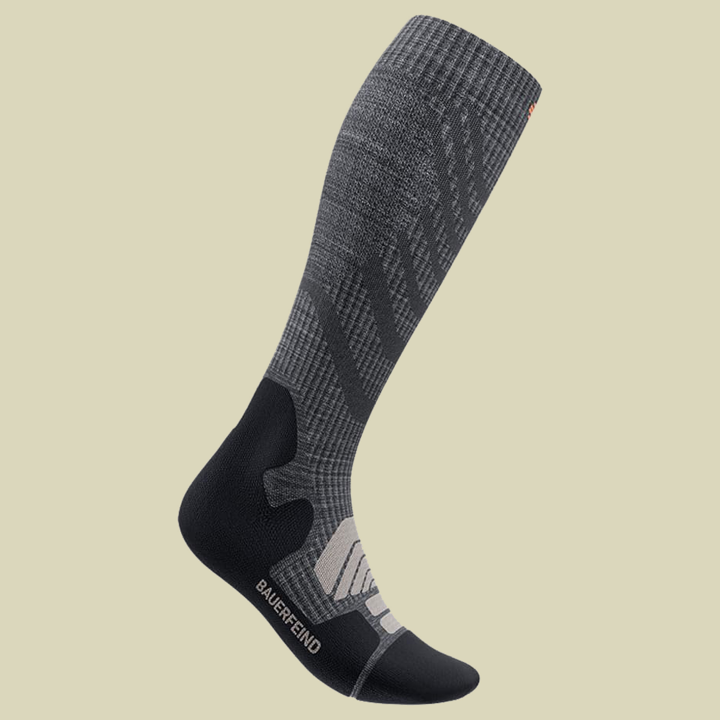 Outdoor Merino Compression Socks Men 42-45 M grau - lava grey