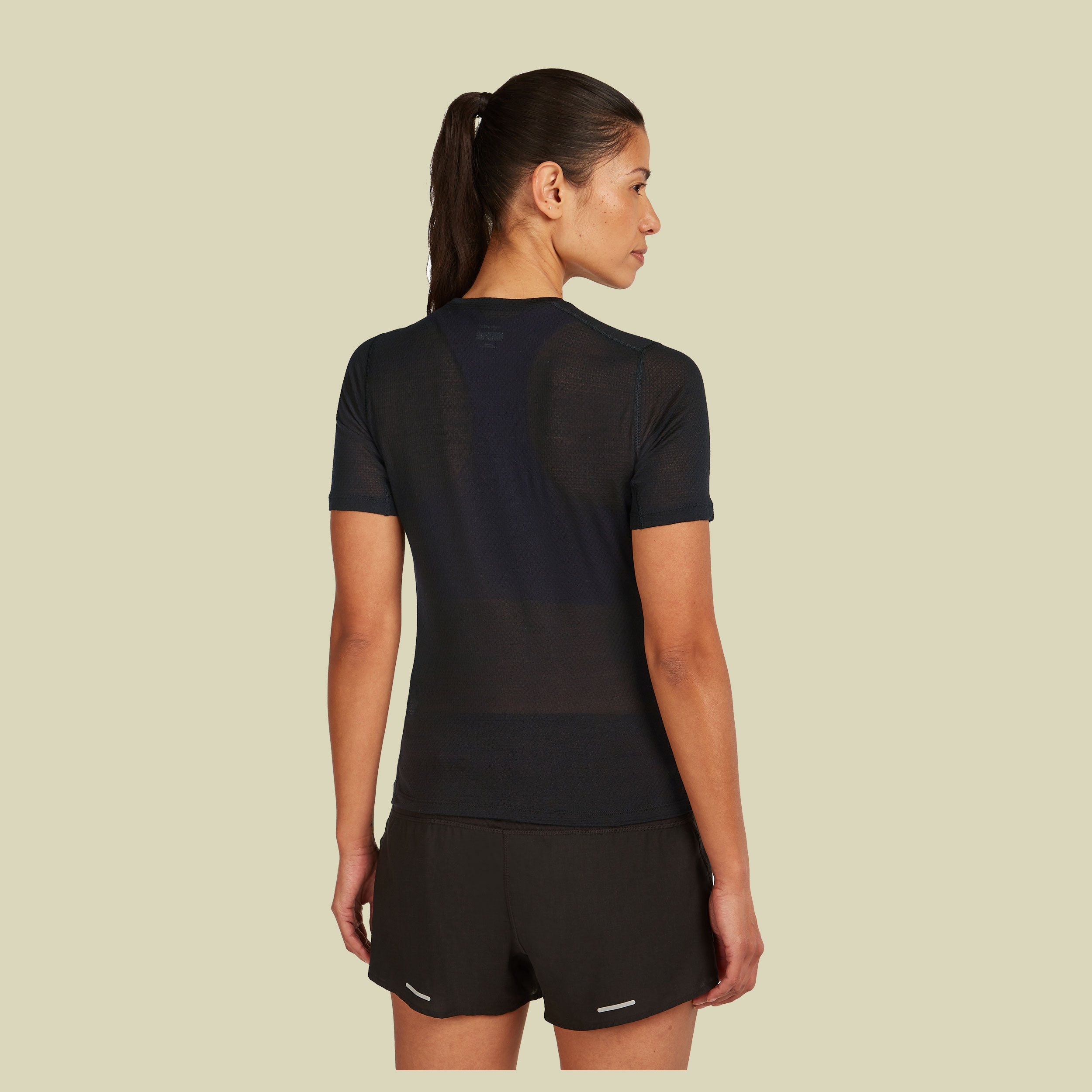 Merino 75 Cool-Lite™ Featherlight SS Crewe Women XL schwarz - black