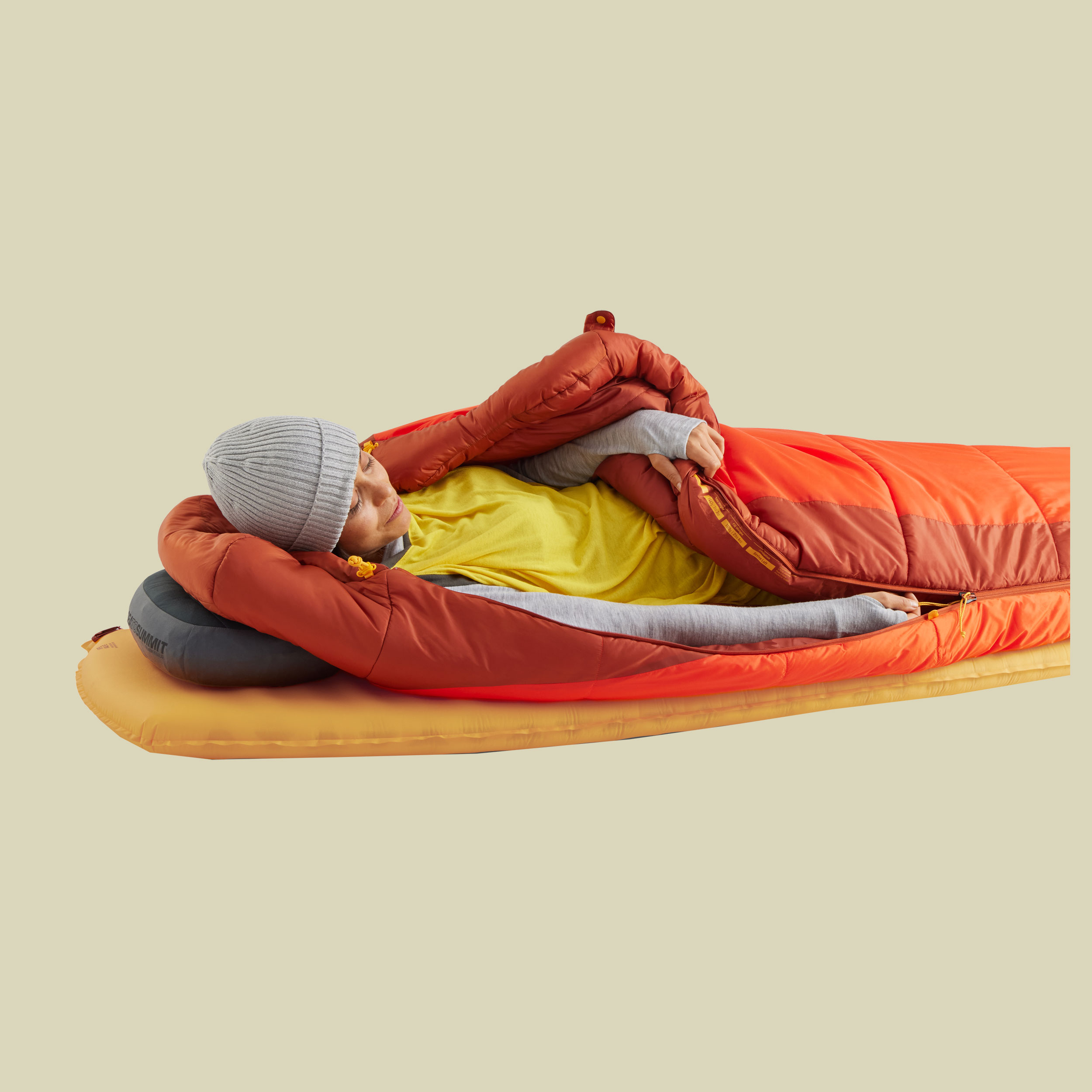 Hamelin Womens Synthetic Sleeping Bag  -1C 185 cm rot - Farbe spicy orange