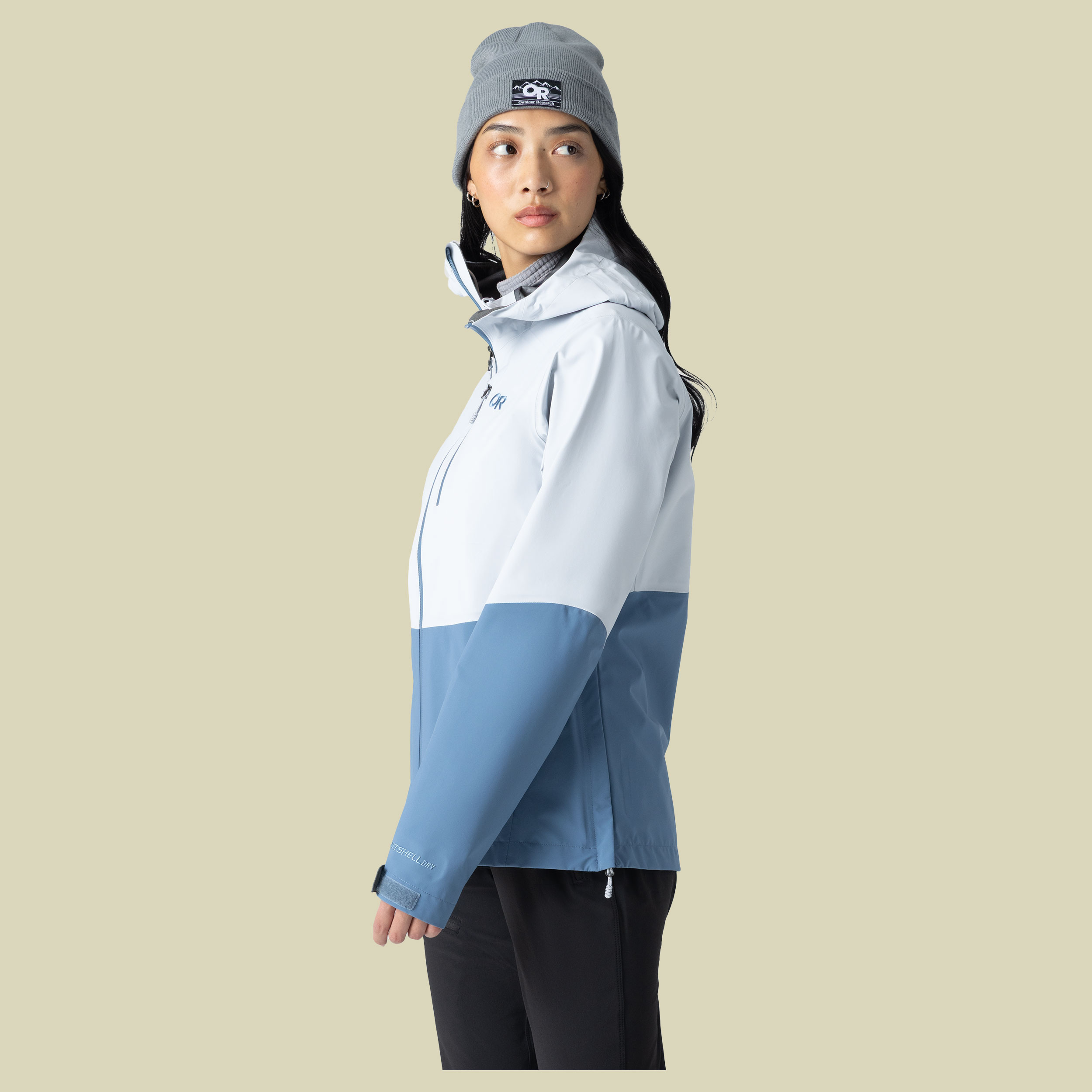 Women`s Aspire 3L Jacket XS grau - titanium/ascent blue