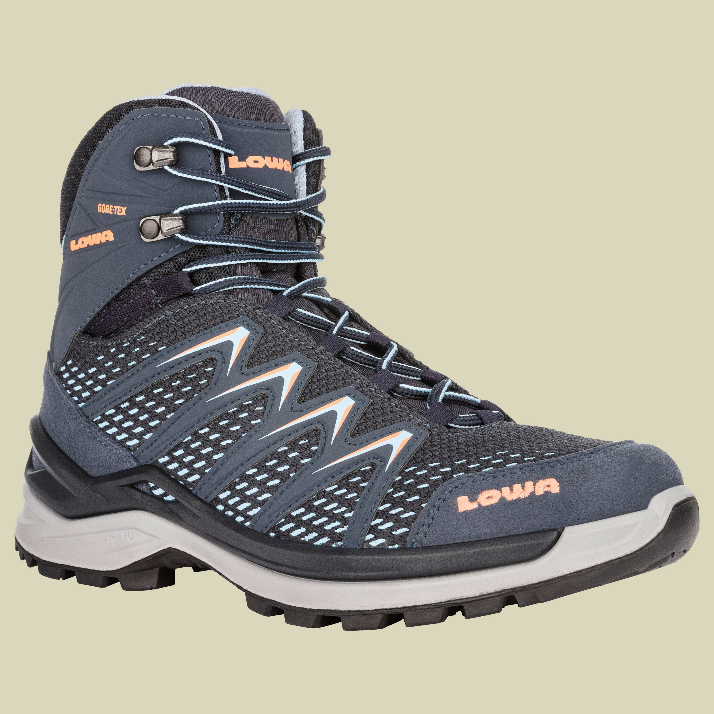 Innox Pro GTX Mid Women UK 8 blau - stahlblau/lachs