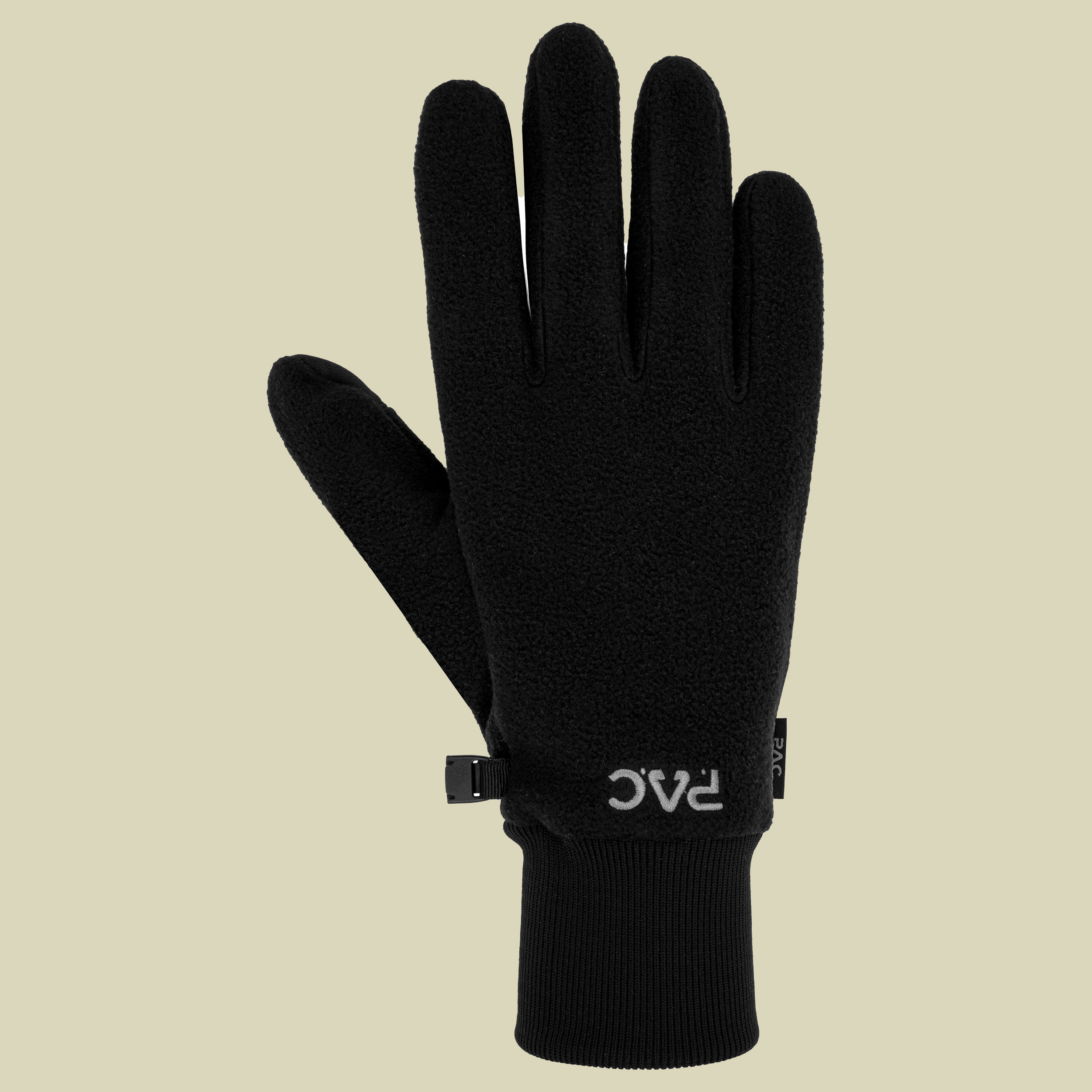 Recycled Fleece Glove + Touch M schwarz - black