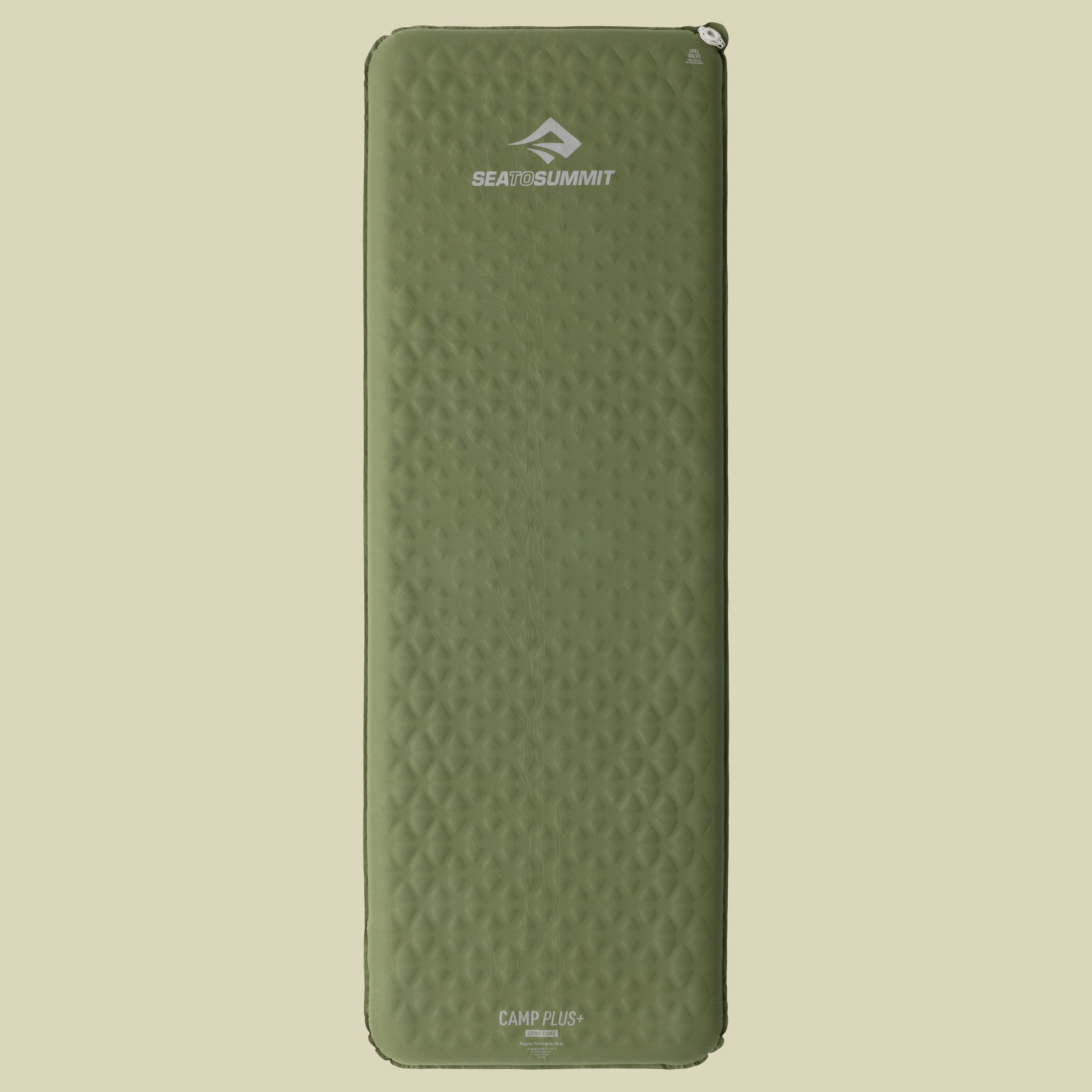 Camp Plus Self-Inflating Mat regular rectangular wide grün - Farbe cypress