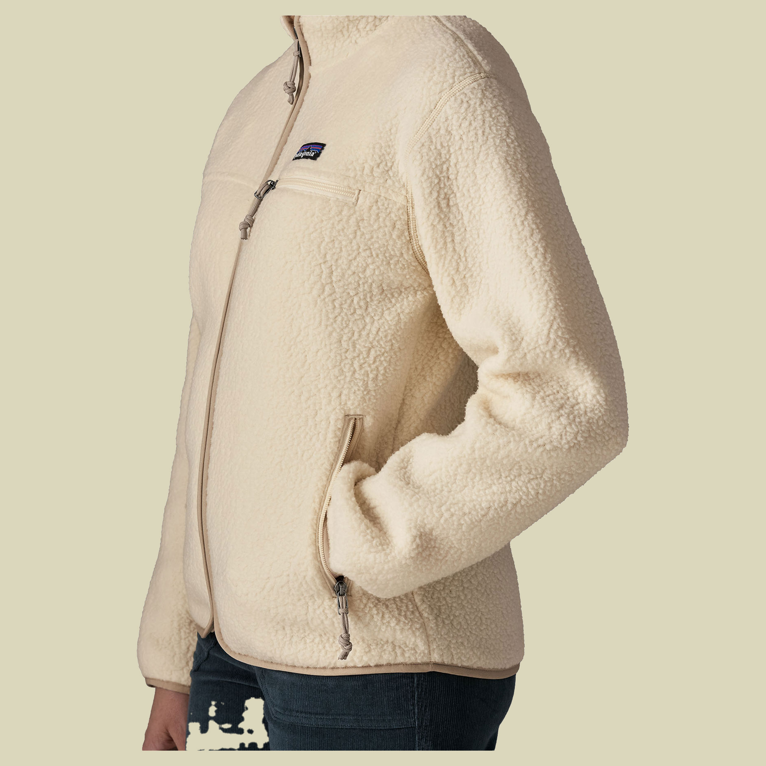 Retro Pile Jacket Women XL beige - natural