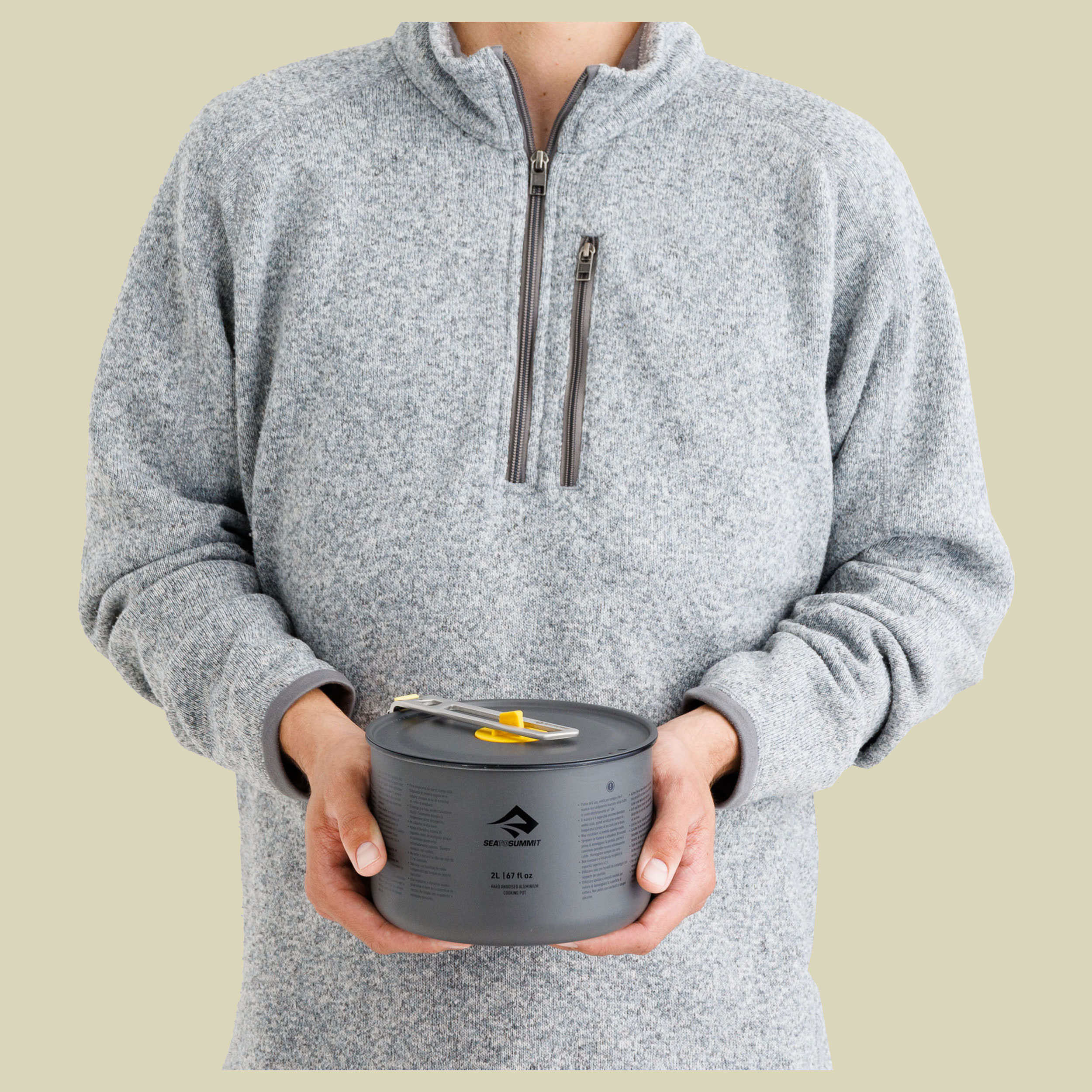 Frontier UL Pot 2L grau - aluminium hard anodised grey