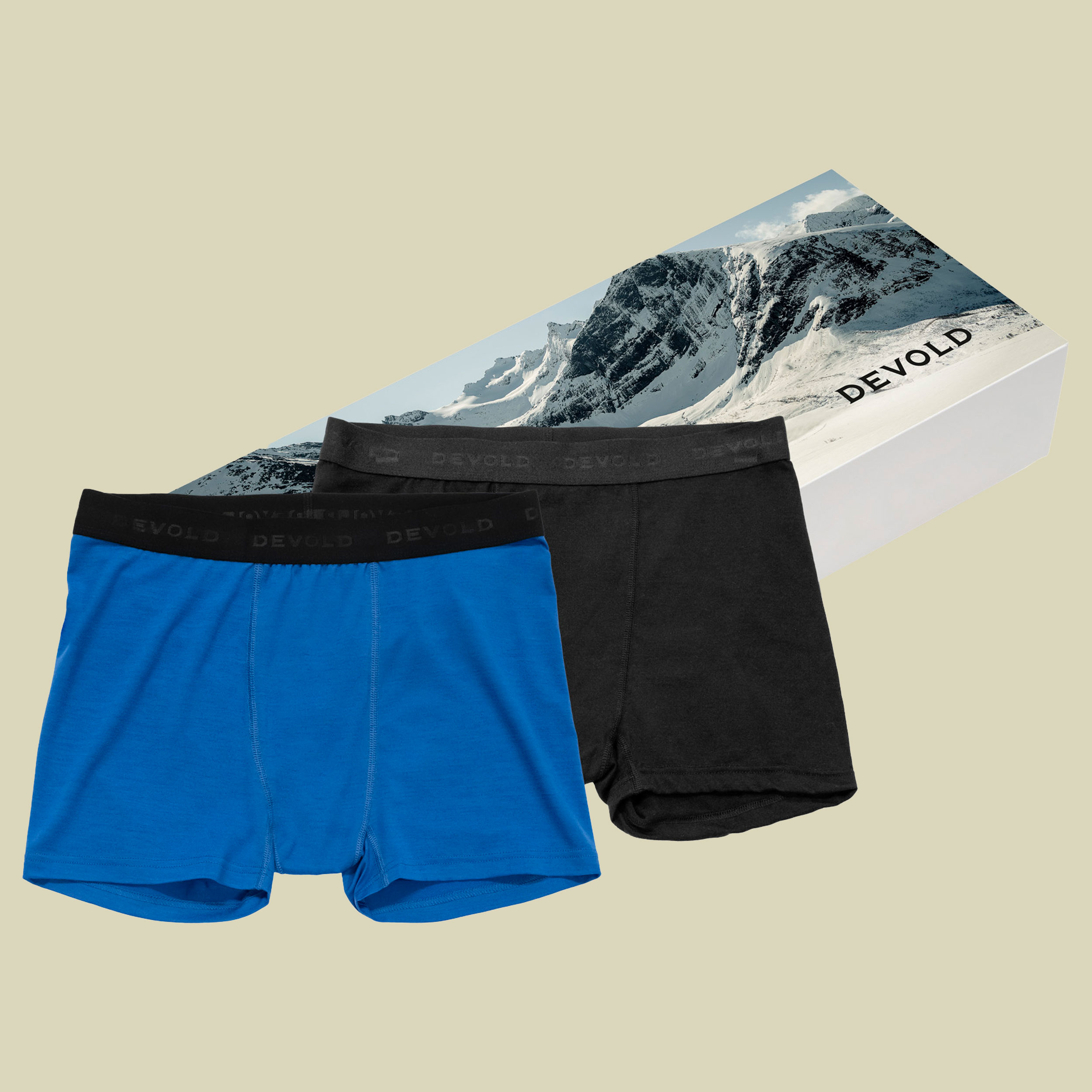 Breeze Merino Boxer Man 2PK XL black/royal