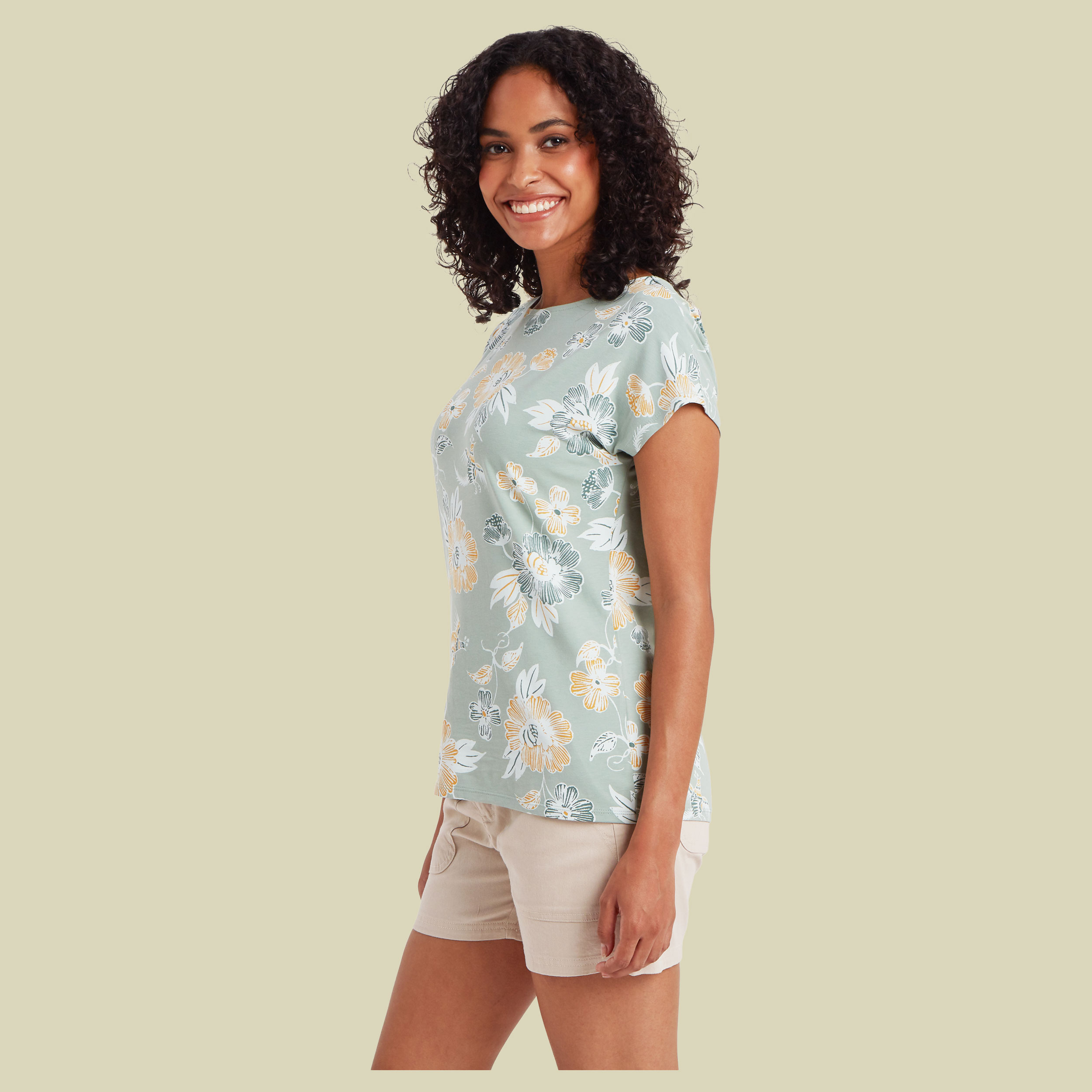 Neha Tee Women grün Blumen XL - Farbe celery floral