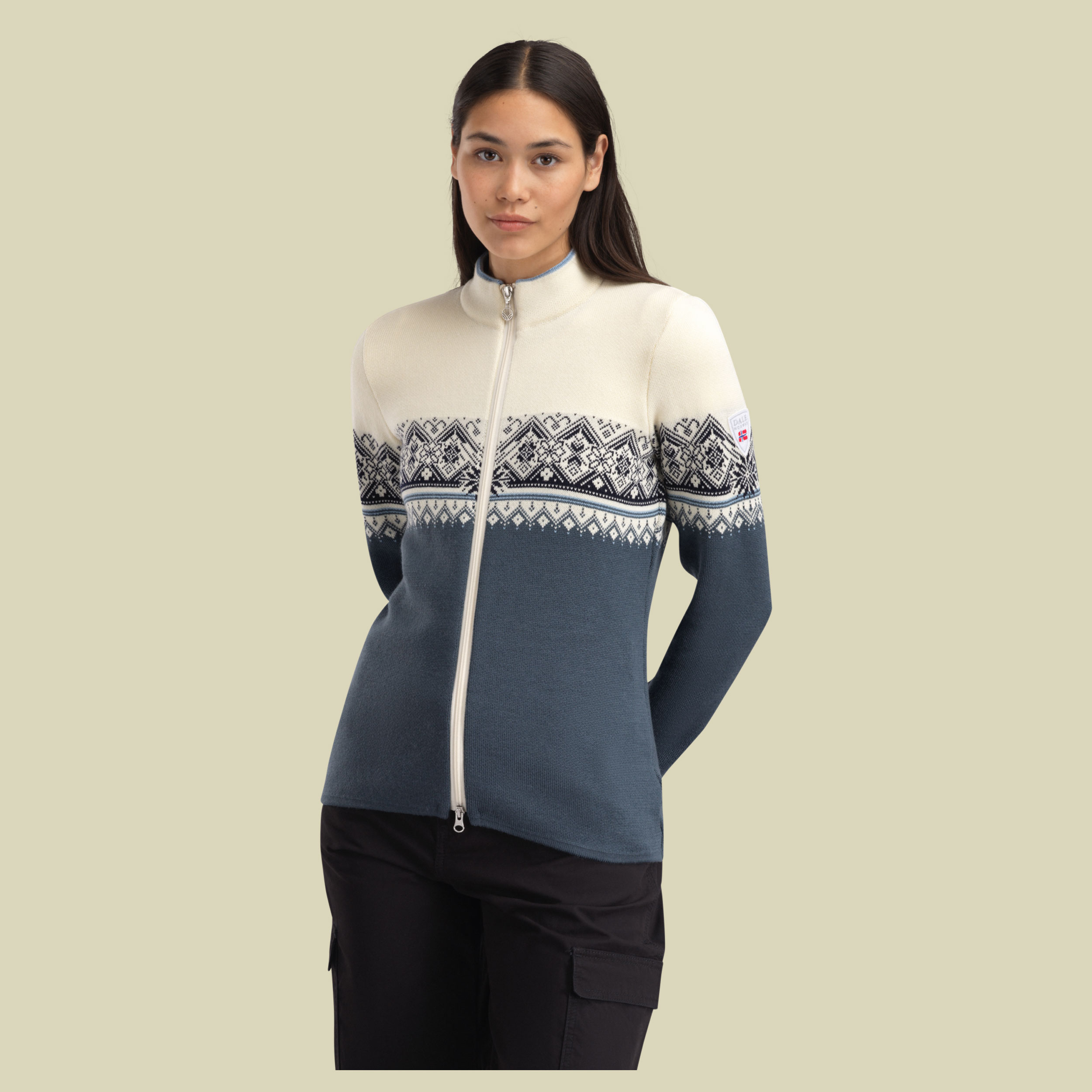 Mortiz Fem. Jacket Women L mehrfarbig1 - steel offwhite navy