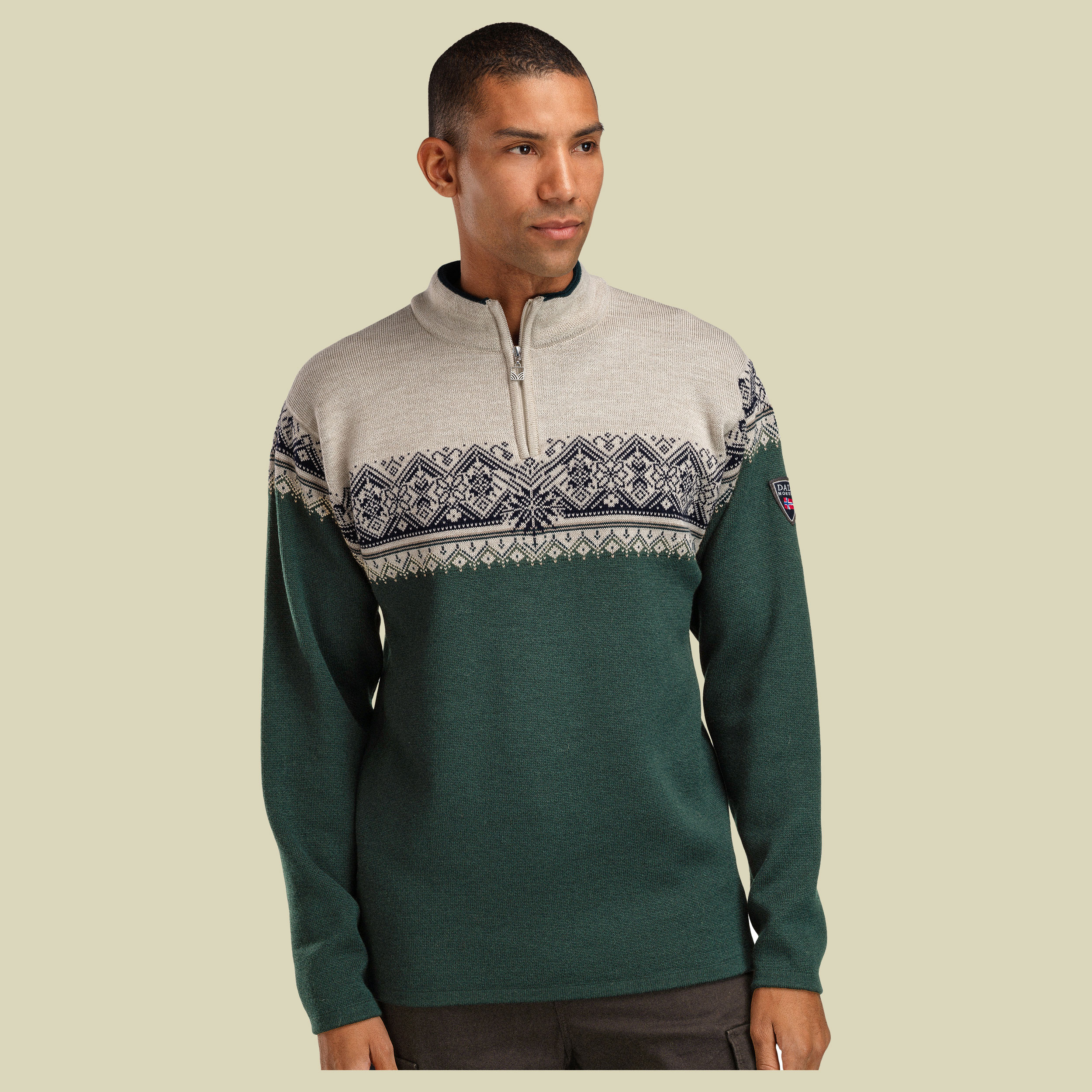 Moritz Sweater Men grün XL - pine green/sand mel/marine