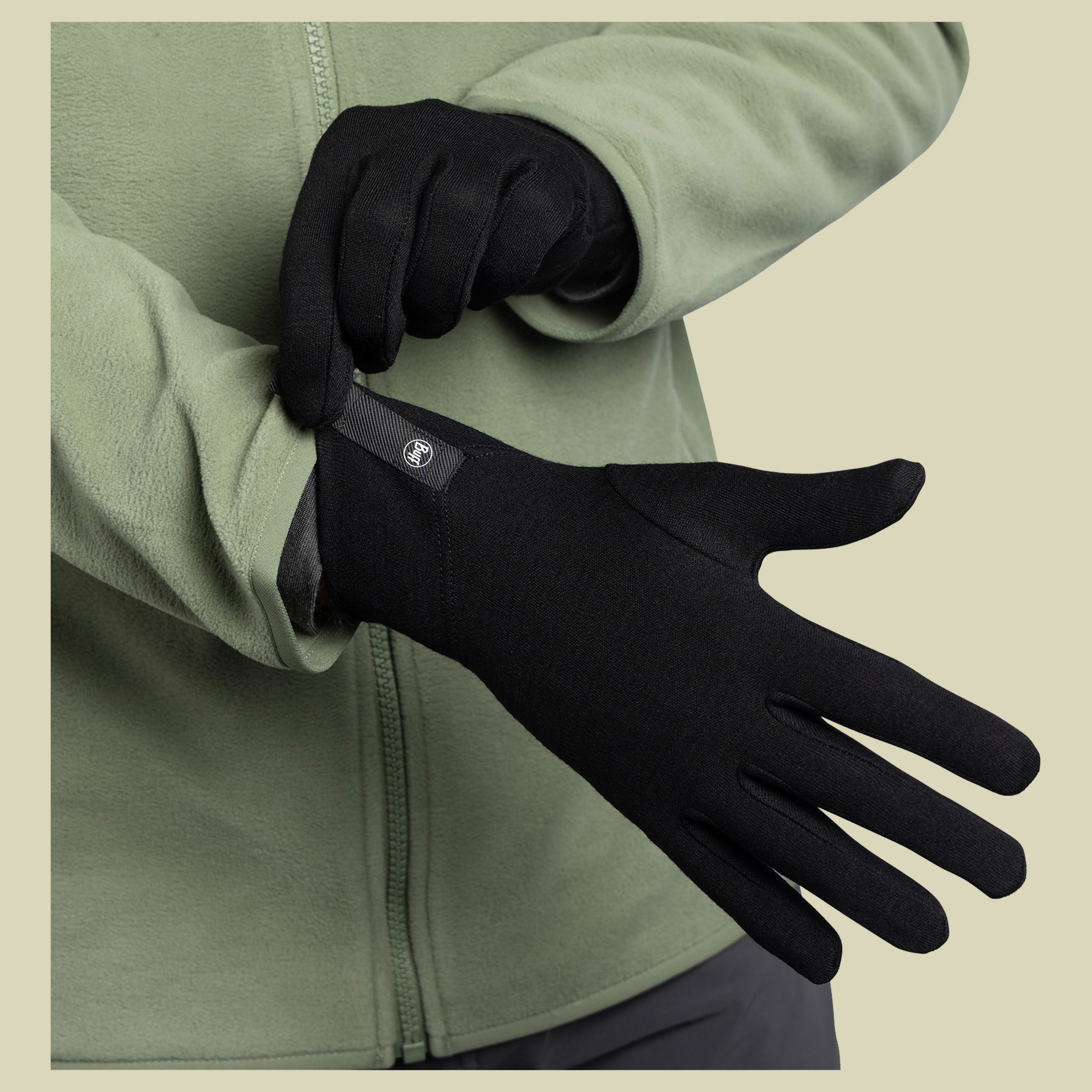Merino Midweight Gloves XL schwarz - GW black